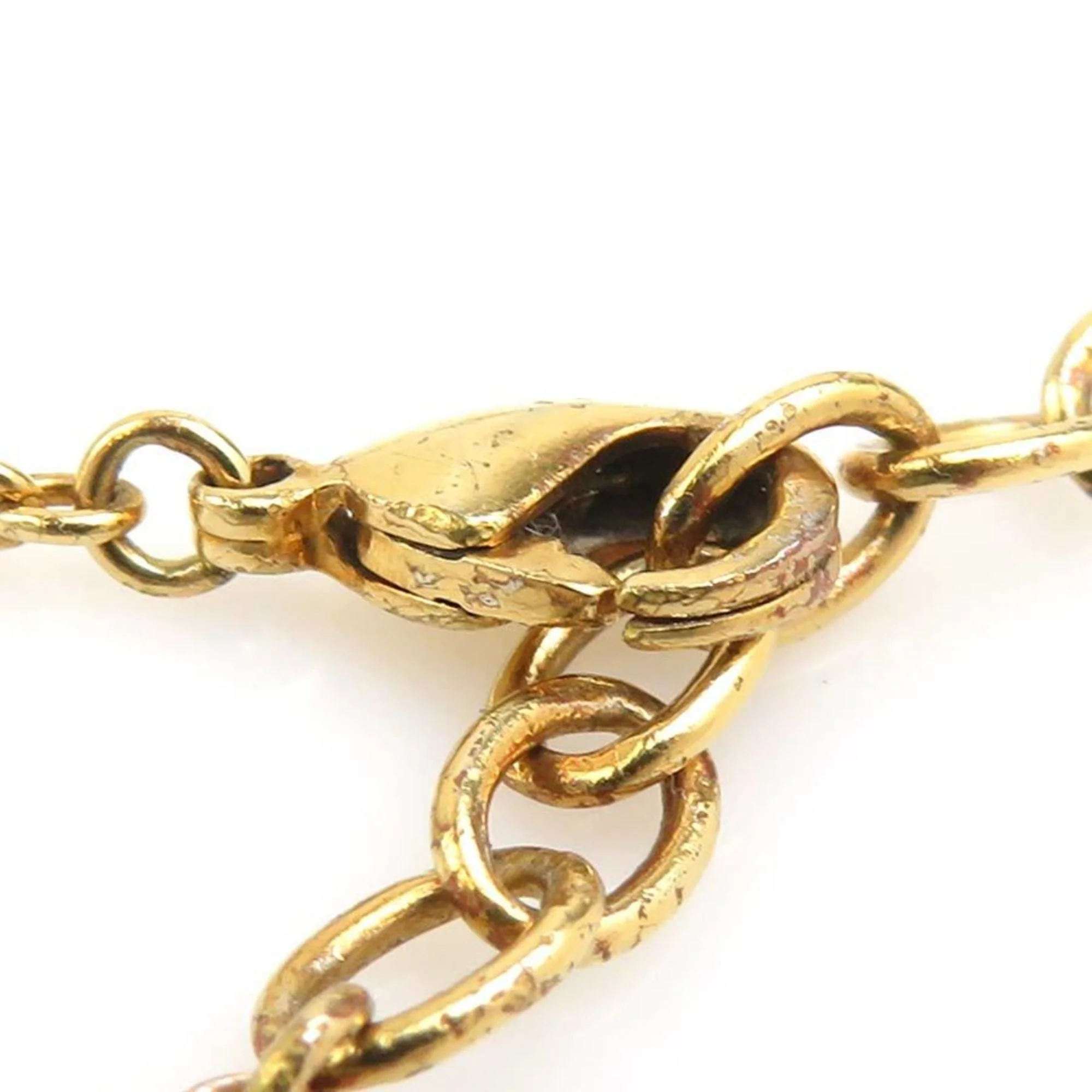 Metal and Rhinestone Bracelet Gold - Image 7