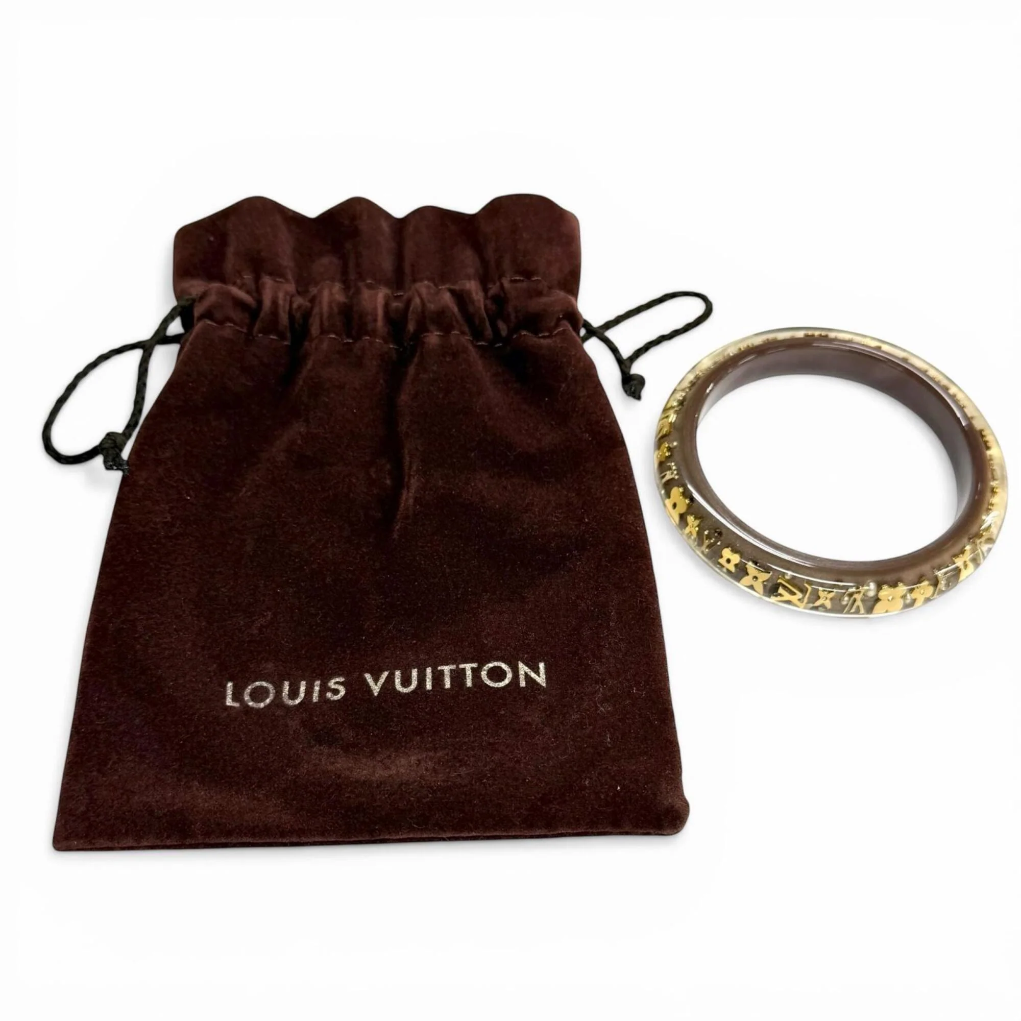 Monogram Bracelet Brown Clear Gold - Image 2