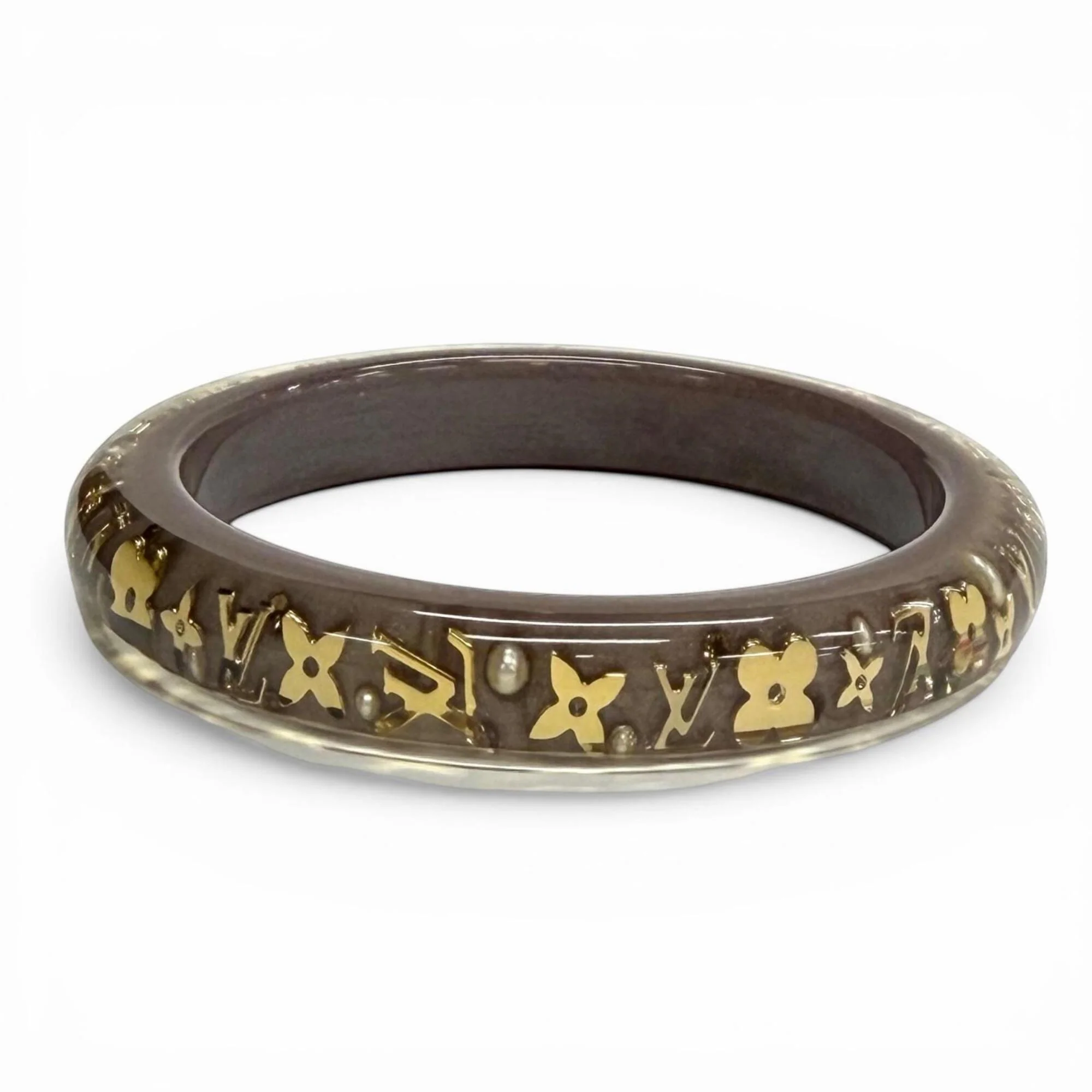Monogram Bracelet Brown Clear Gold - Image 4