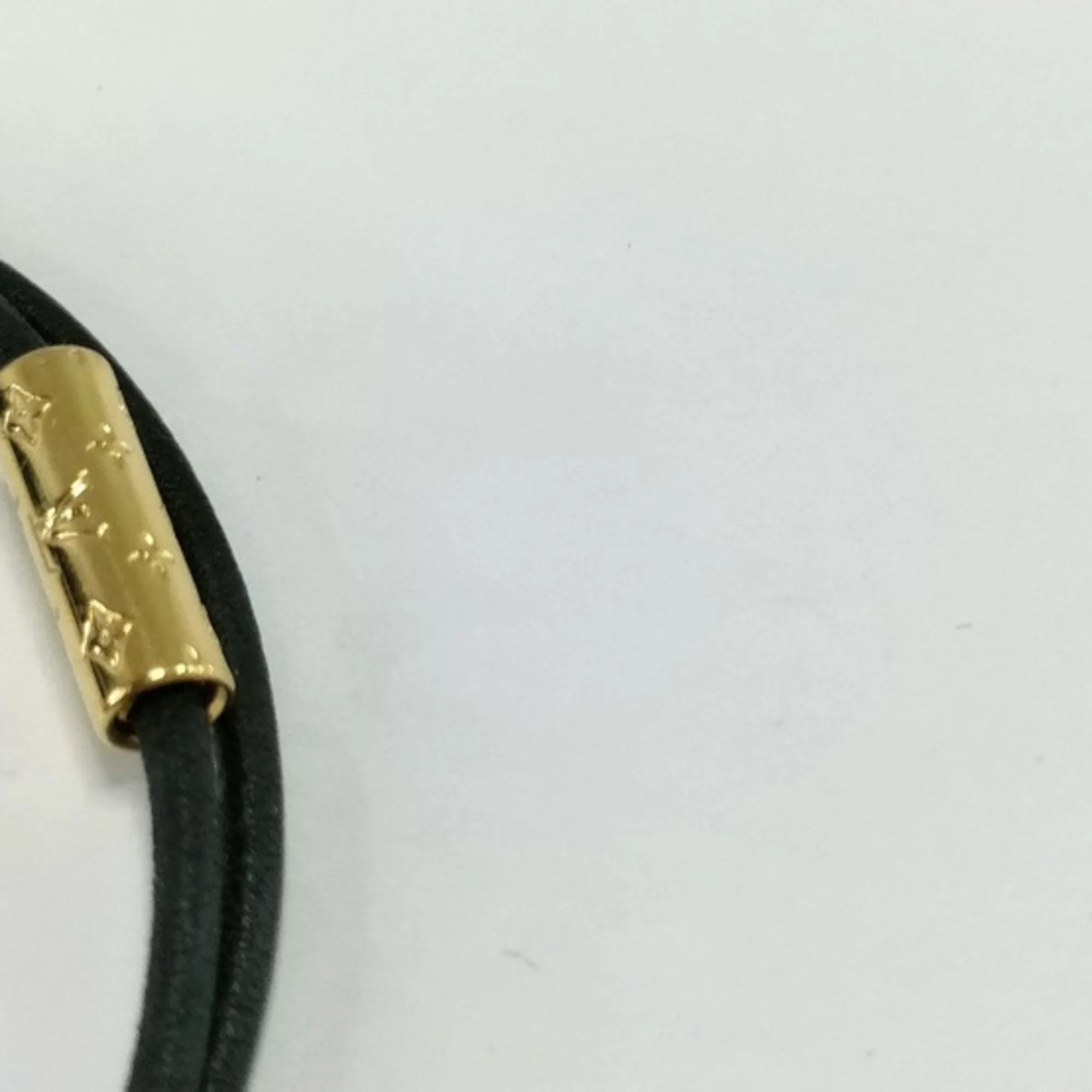 Padlock Bracelet Leather and Metal Black and Gold - Image 9
