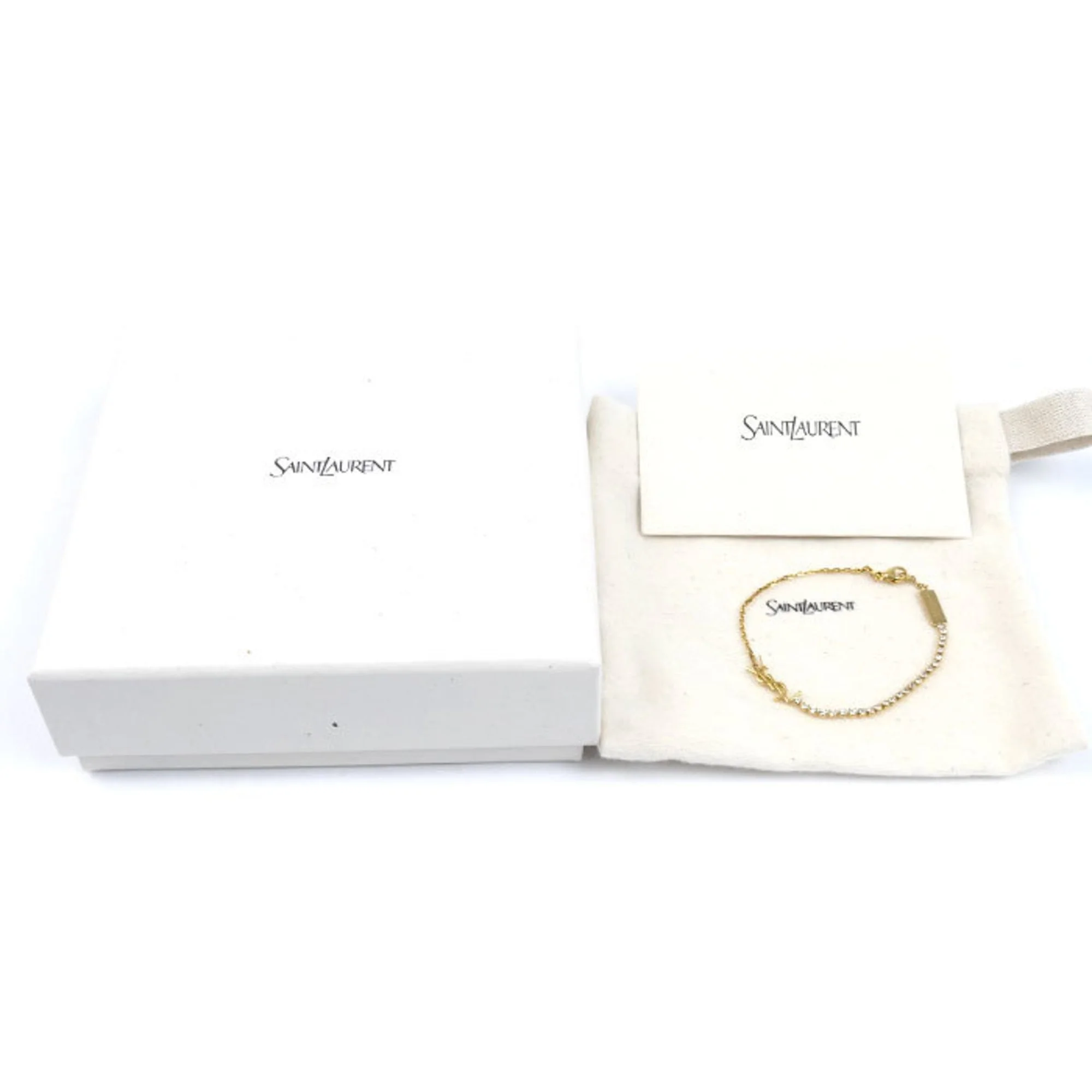Cassandra Bracelet Gold and Rhinestone - Image 7