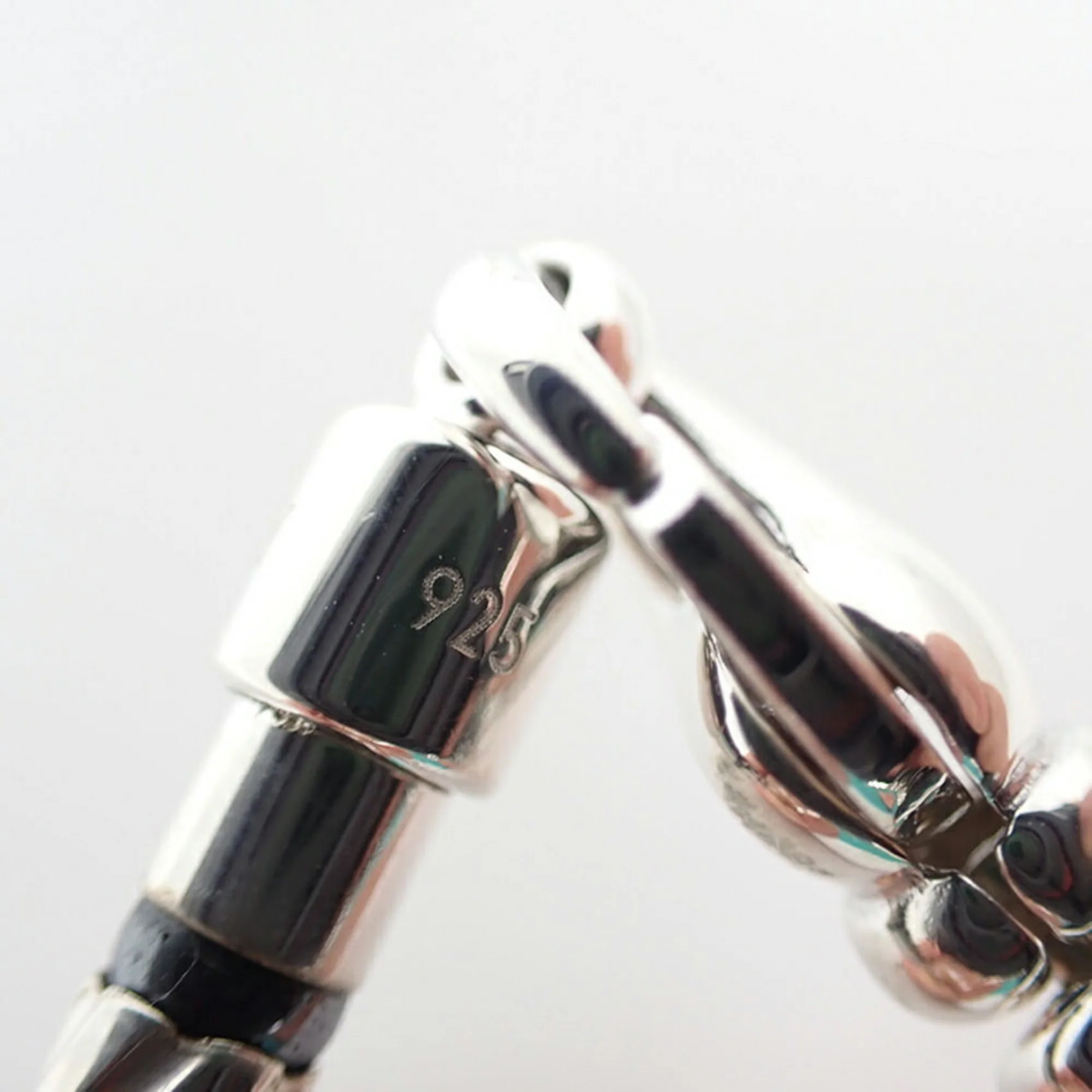 Charm Bracelet Sterling Silver with Aztec Zigzag Hematite - Image 7