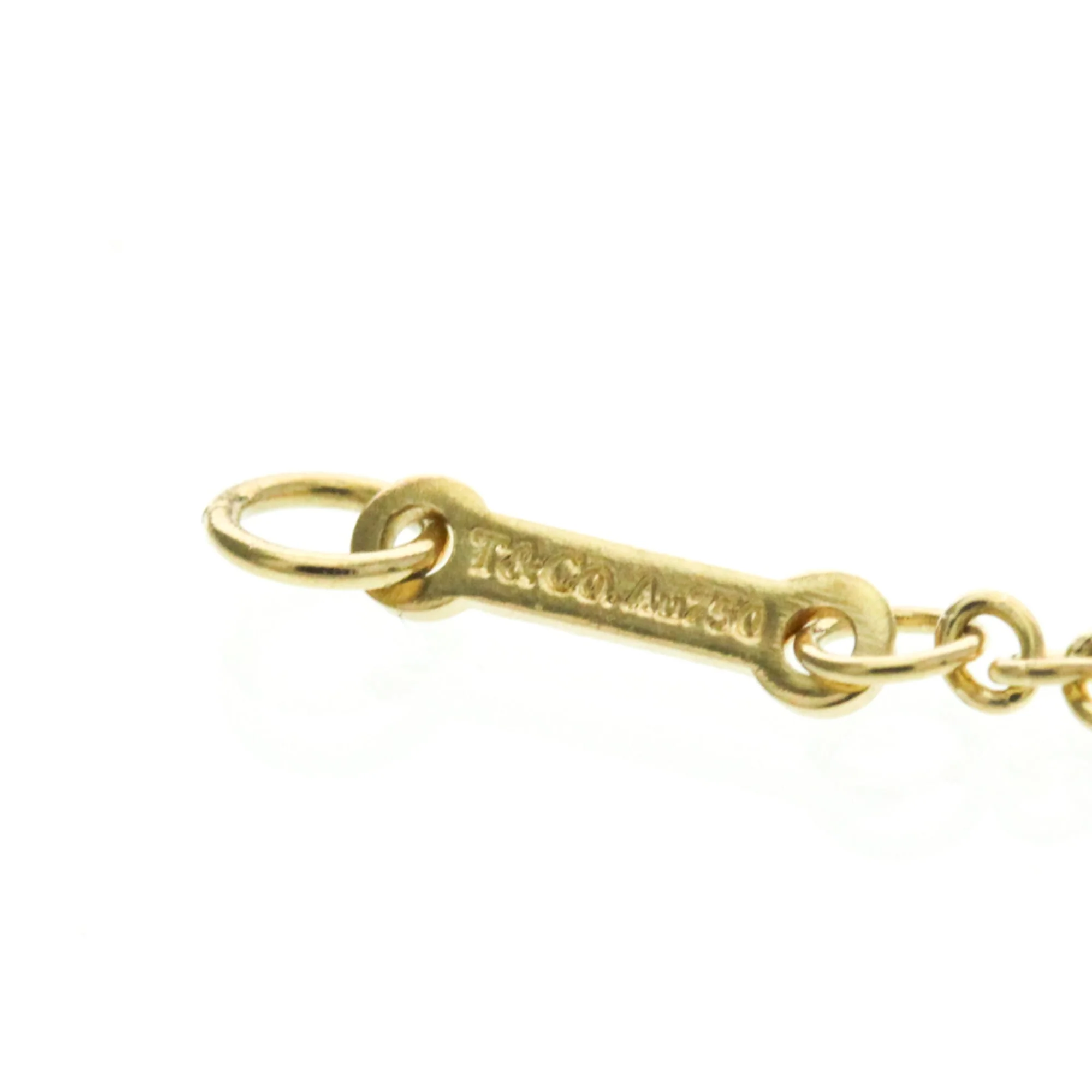 Double Loving Heart Bracelet 18K Yellow Gold with Diamond - Image 8