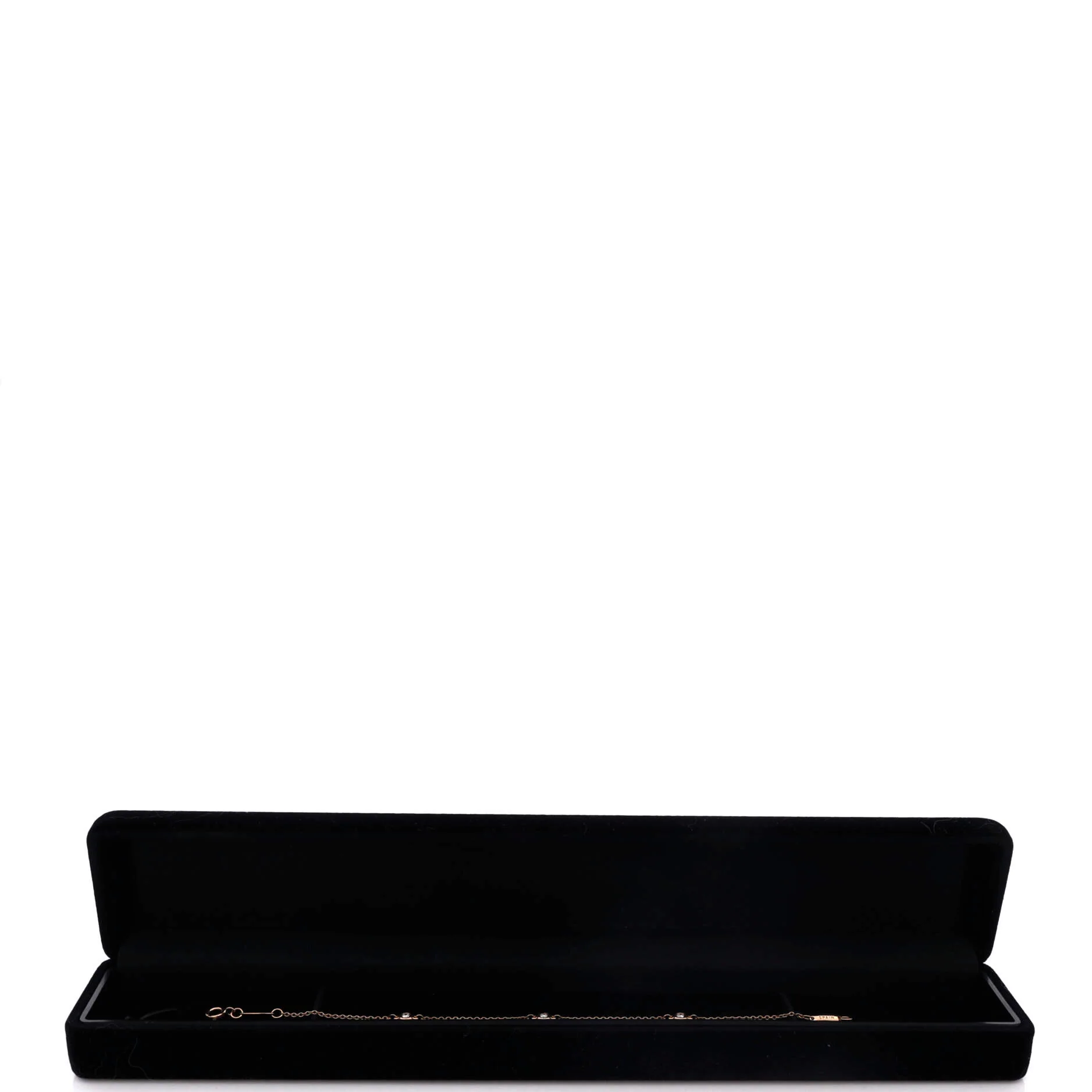 Elsa Peretti Diamonds by the Yard 3 Stone Bracelet 18K Rose Gold with Diamonds - Image 2