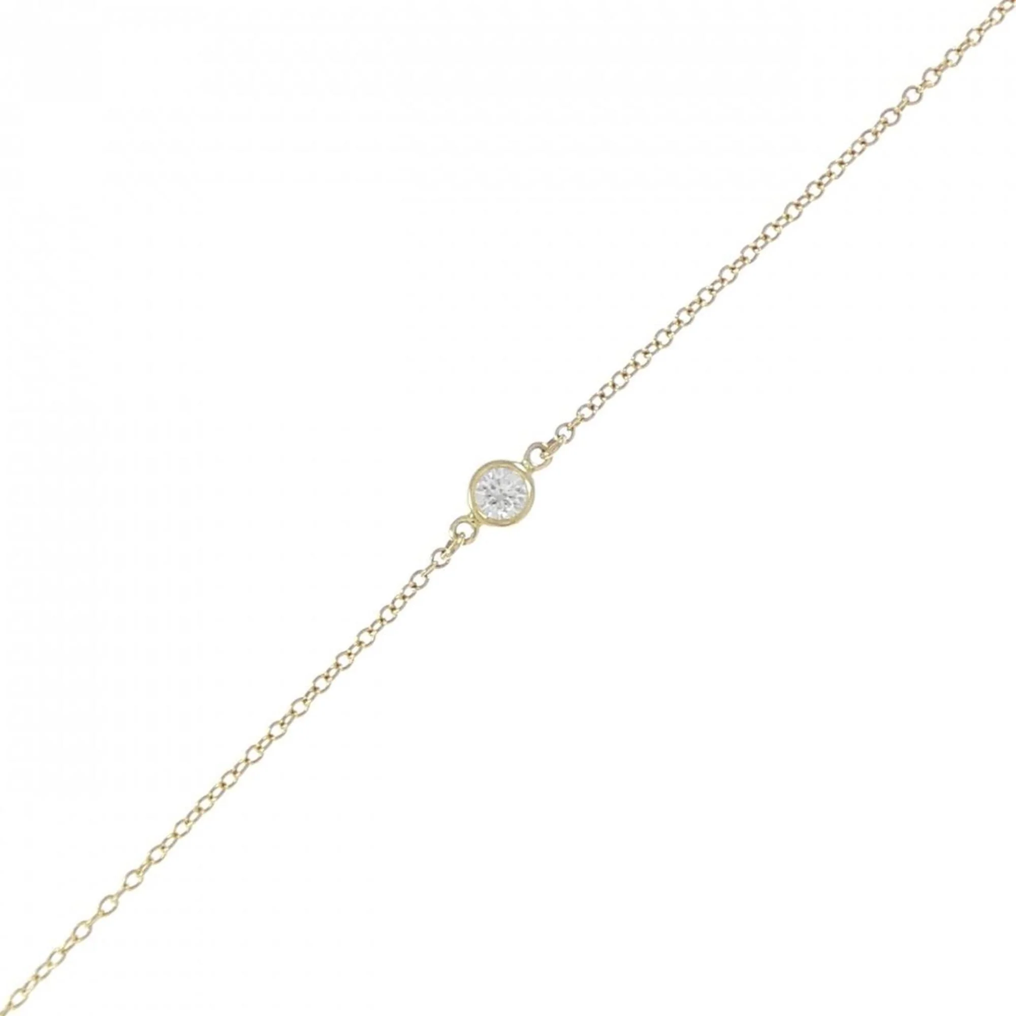 Elsa Peretti Diamonds By The Yard Pendant Necklace 18K Yellow Gold and Diamond