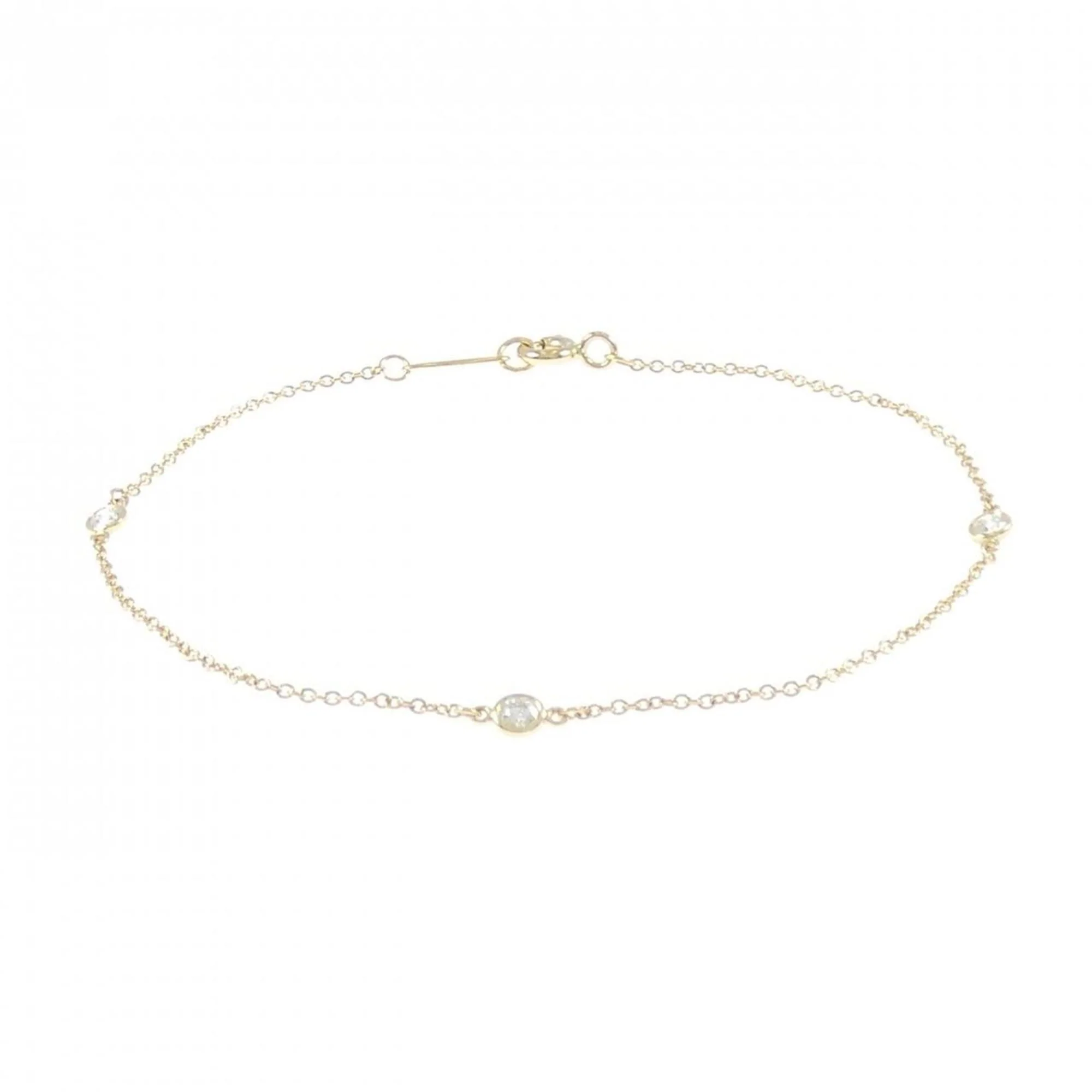 Elsa Peretti Diamonds By The Yard Pendant Necklace 18K Yellow Gold and Diamond - Image 3
