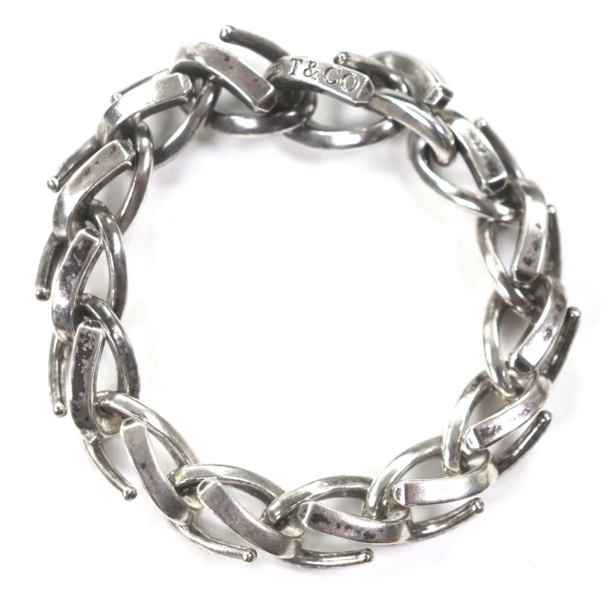 Forge Bracelet Sterling Silver Large Link - Image 3