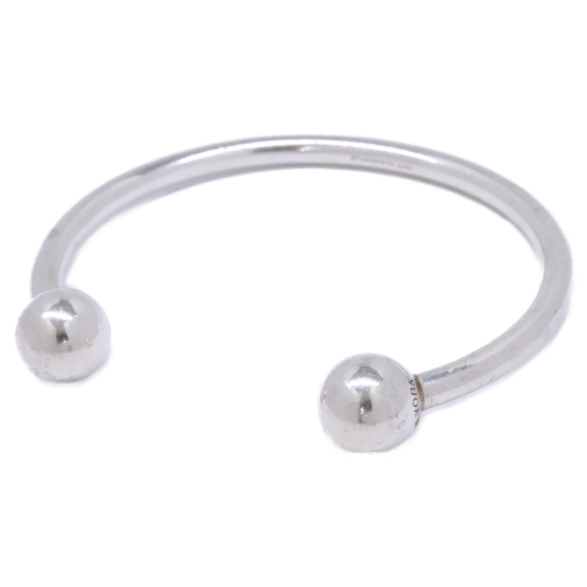 Hardware Ball Wire Bangle Sterling Silver Bracelet