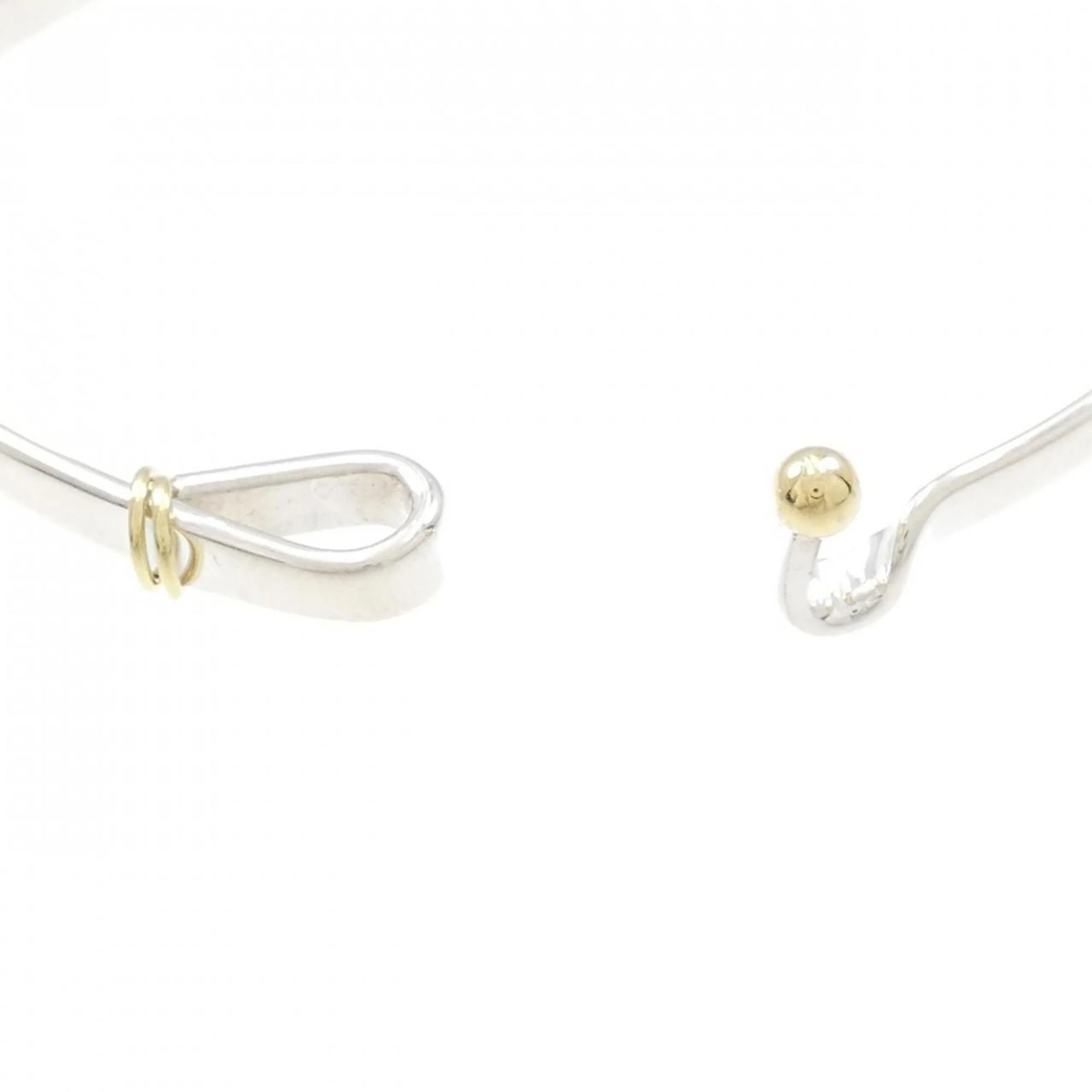 Hook and Eye Bracelet Sterling Silver and 18K Yellow Gold - Image 3