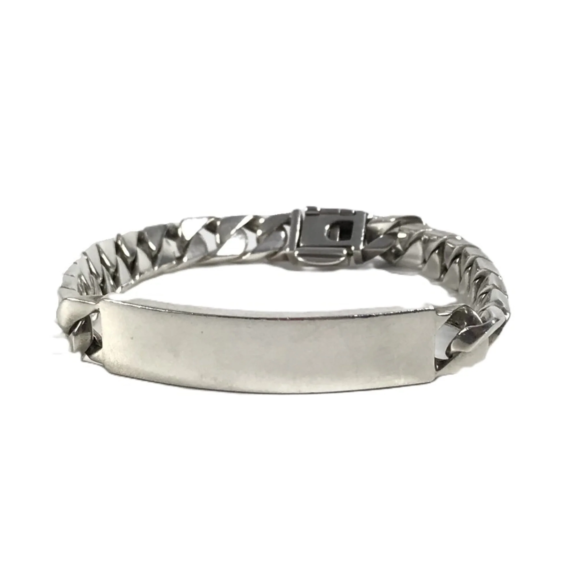 ID Plate Bracelet Sterling Silver - Image 2
