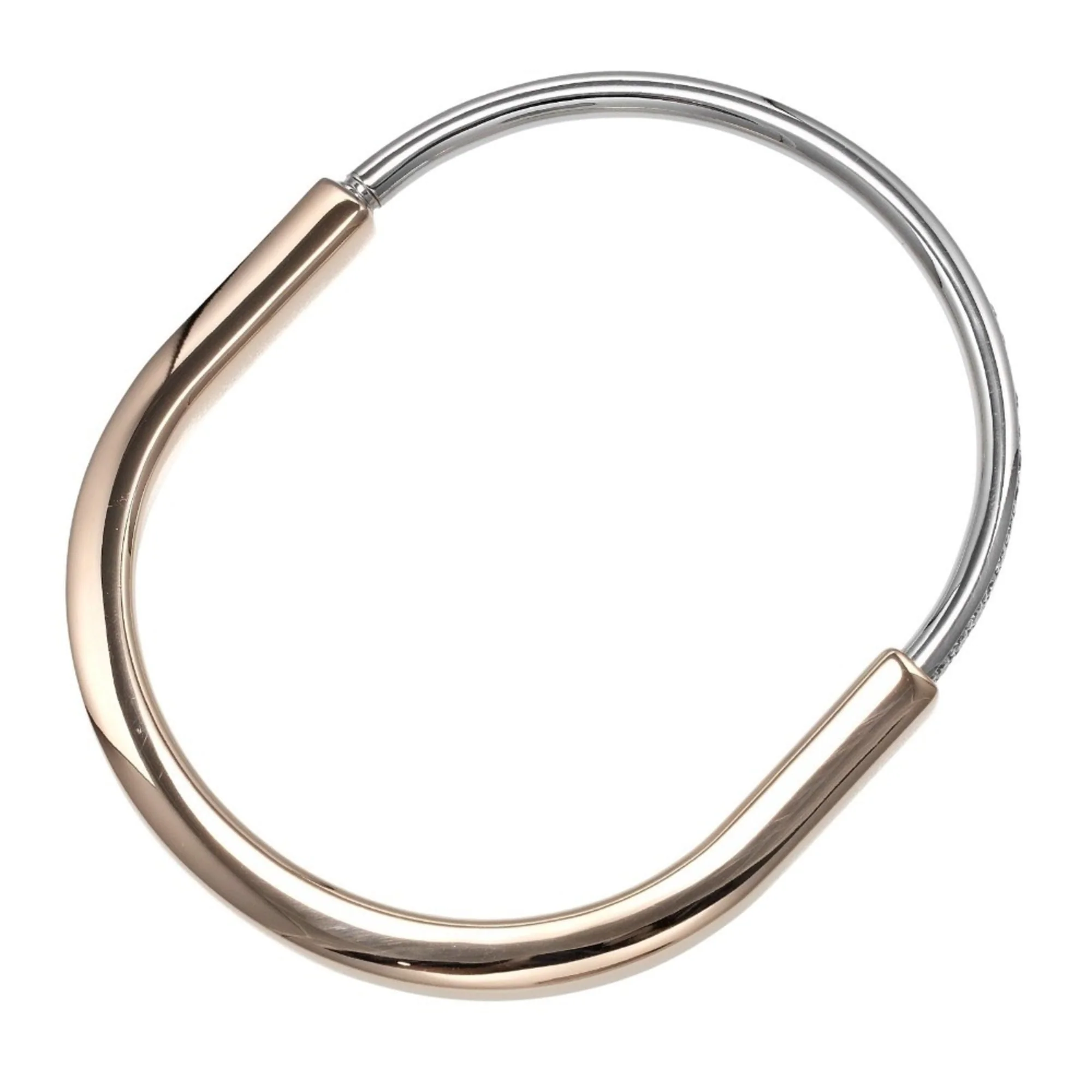 Lock Bracelet 18K Rose Gold and 18K White Gold - Image 2