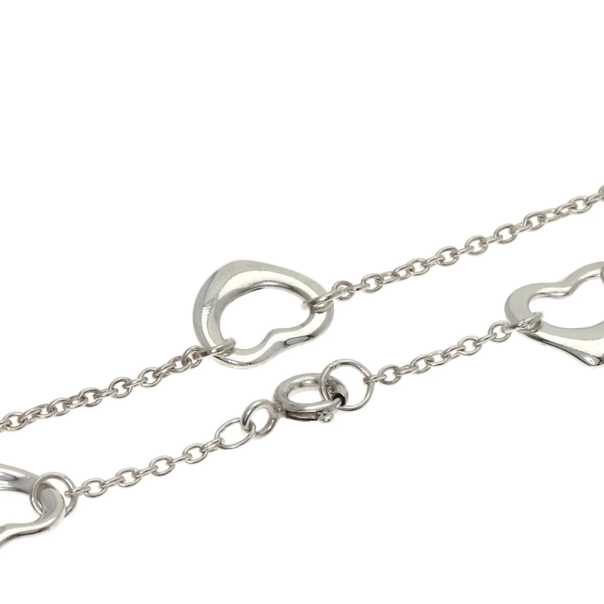 Open Heart Bracelet Sterling Silver 1.3mm - Image 3