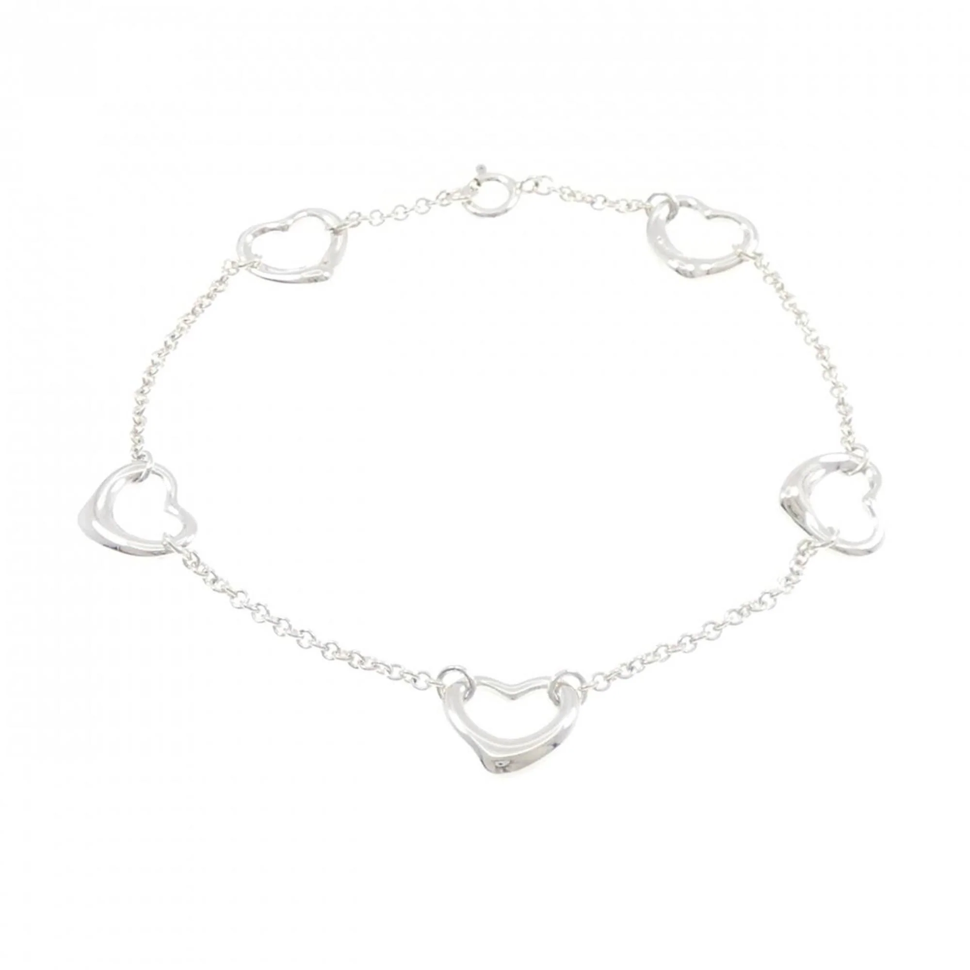 Open Heart Bracelet Sterling Silver 9.1mm - Image 3