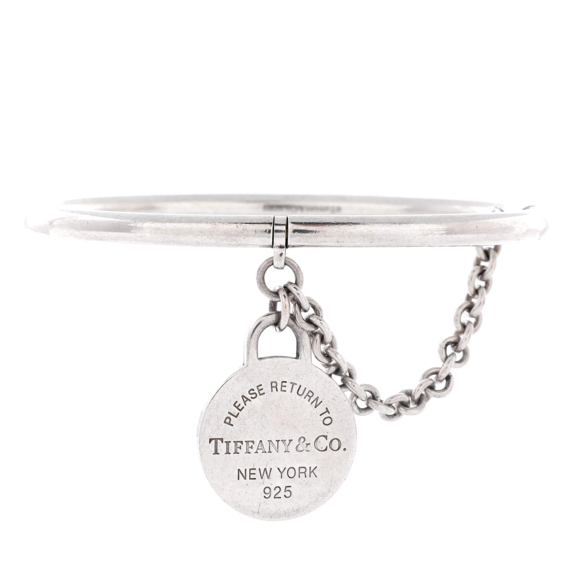 Return to Tiffany Chain Bangle Bracelet Sterling Silver