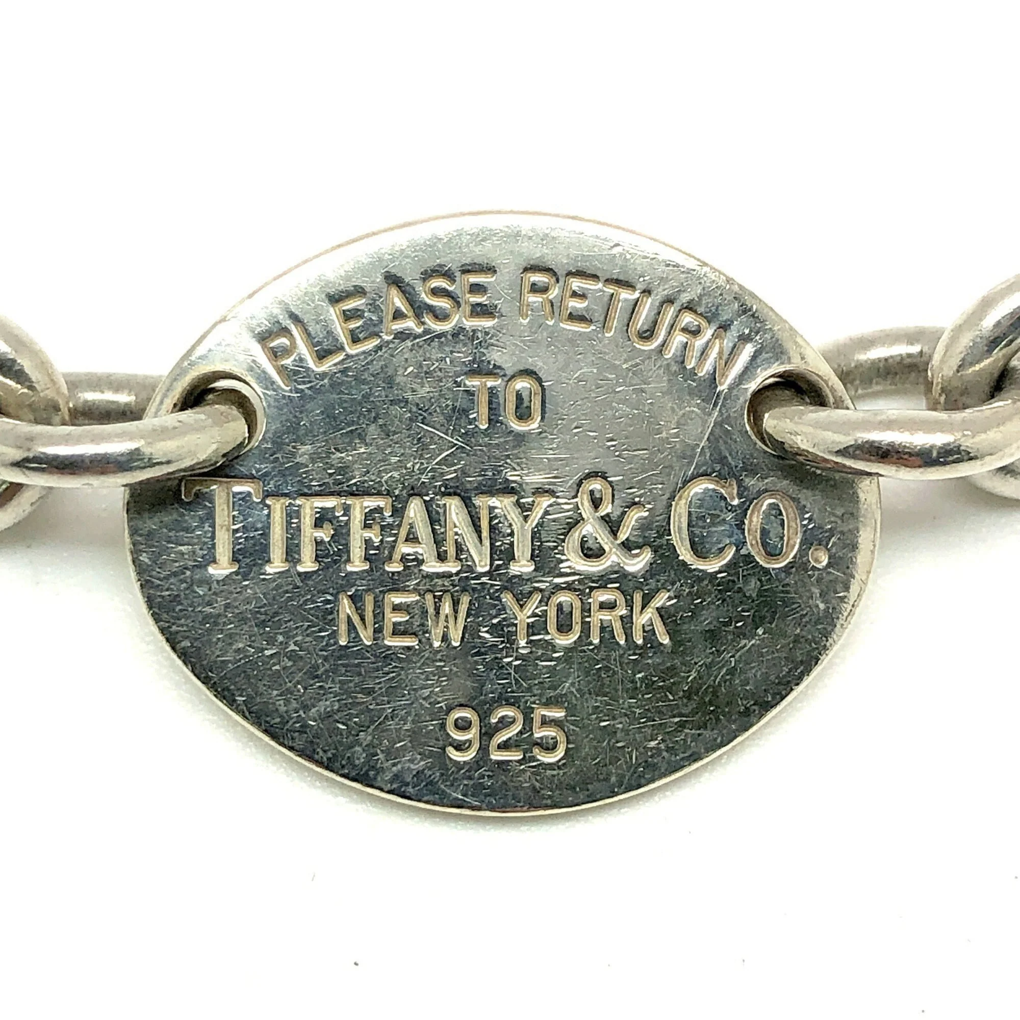 Return To Tiffany Chain Oval Bracelet Sterling Silver - Image 2