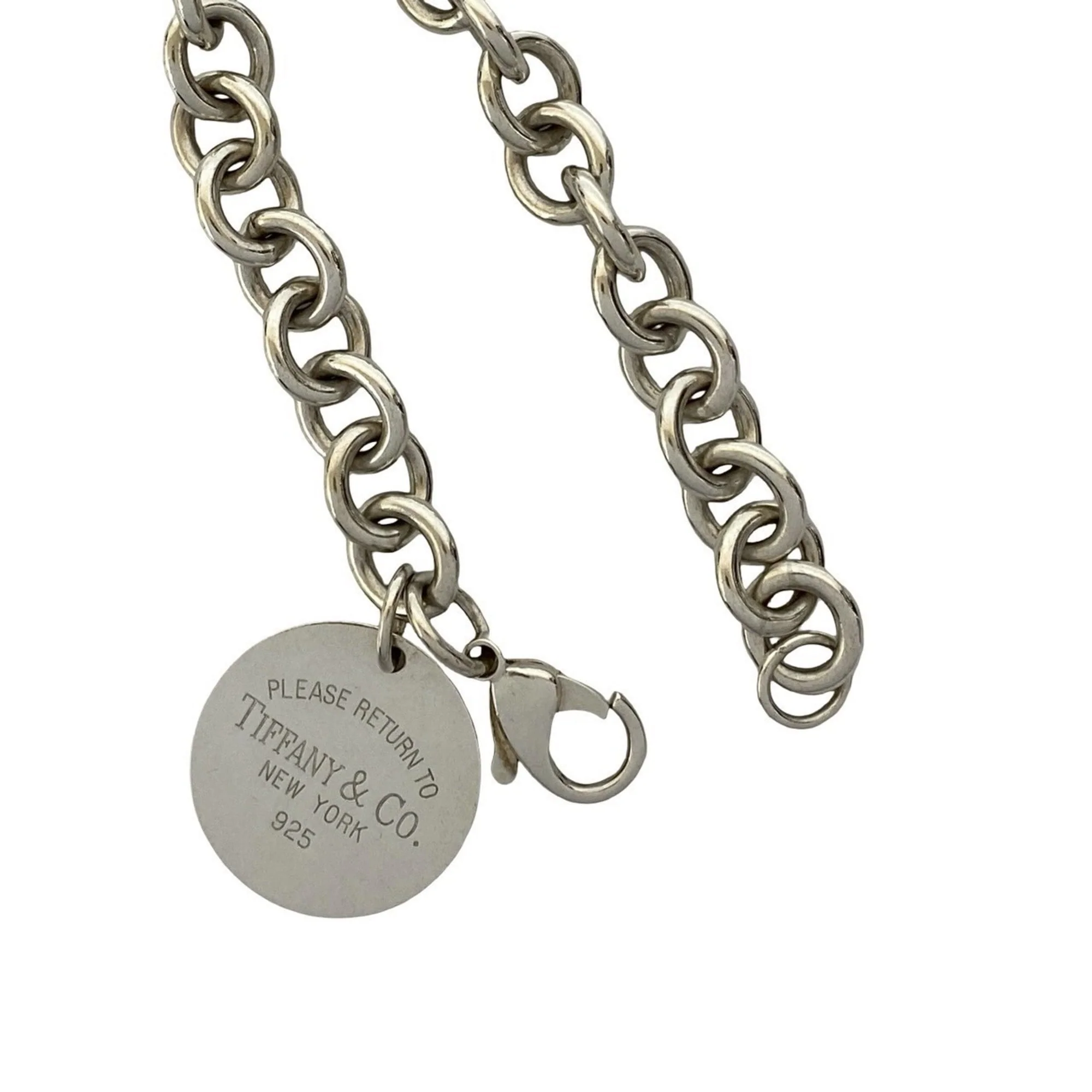 Round Tag Bracelet Sterling Silver - Image 4