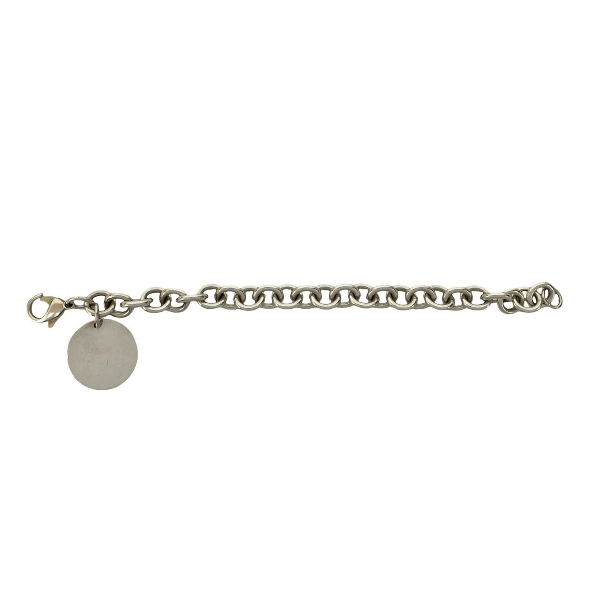 Round Tag Bracelet Sterling Silver - Image 6
