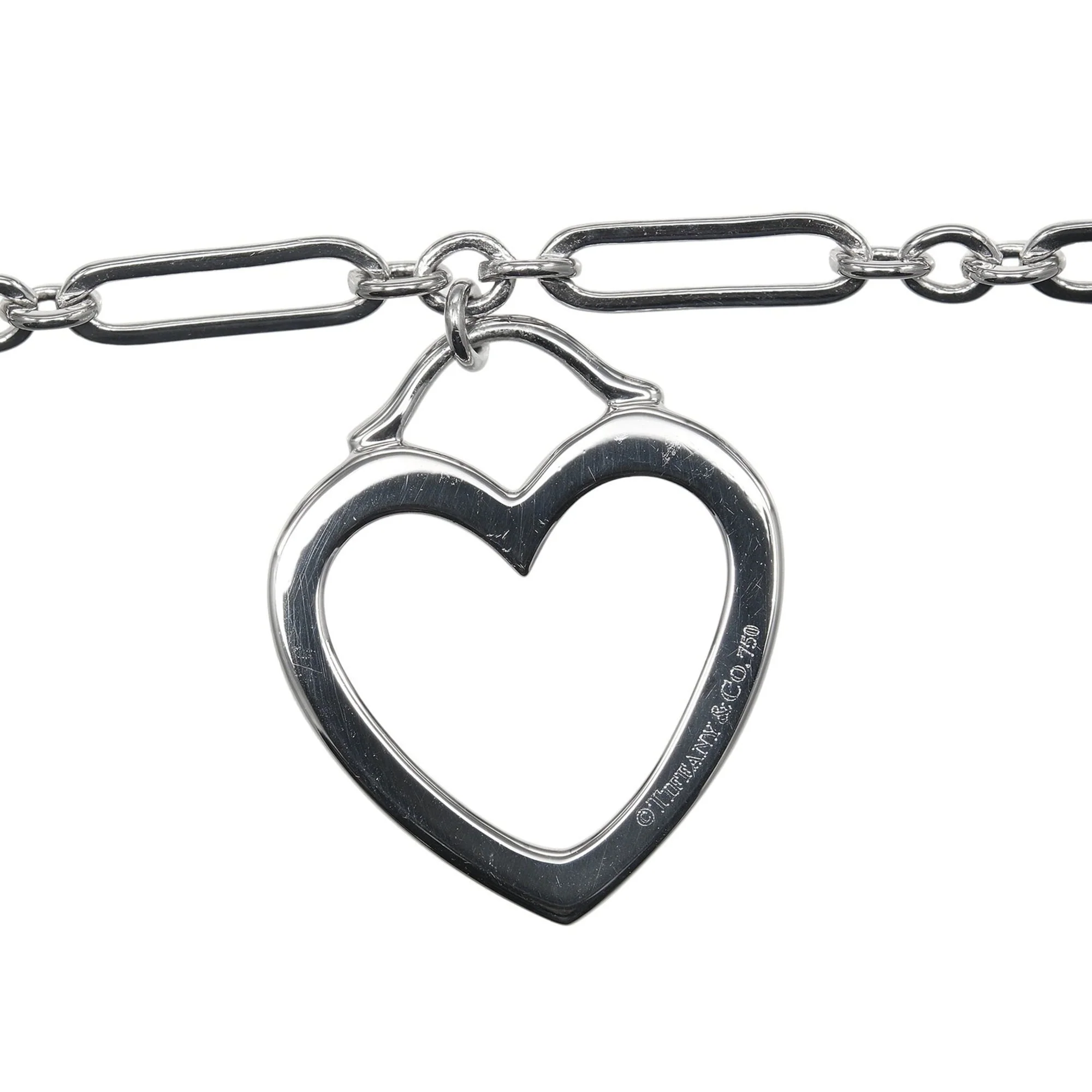 Sentimental Heart Bracelet 18K White Gold - Image 4