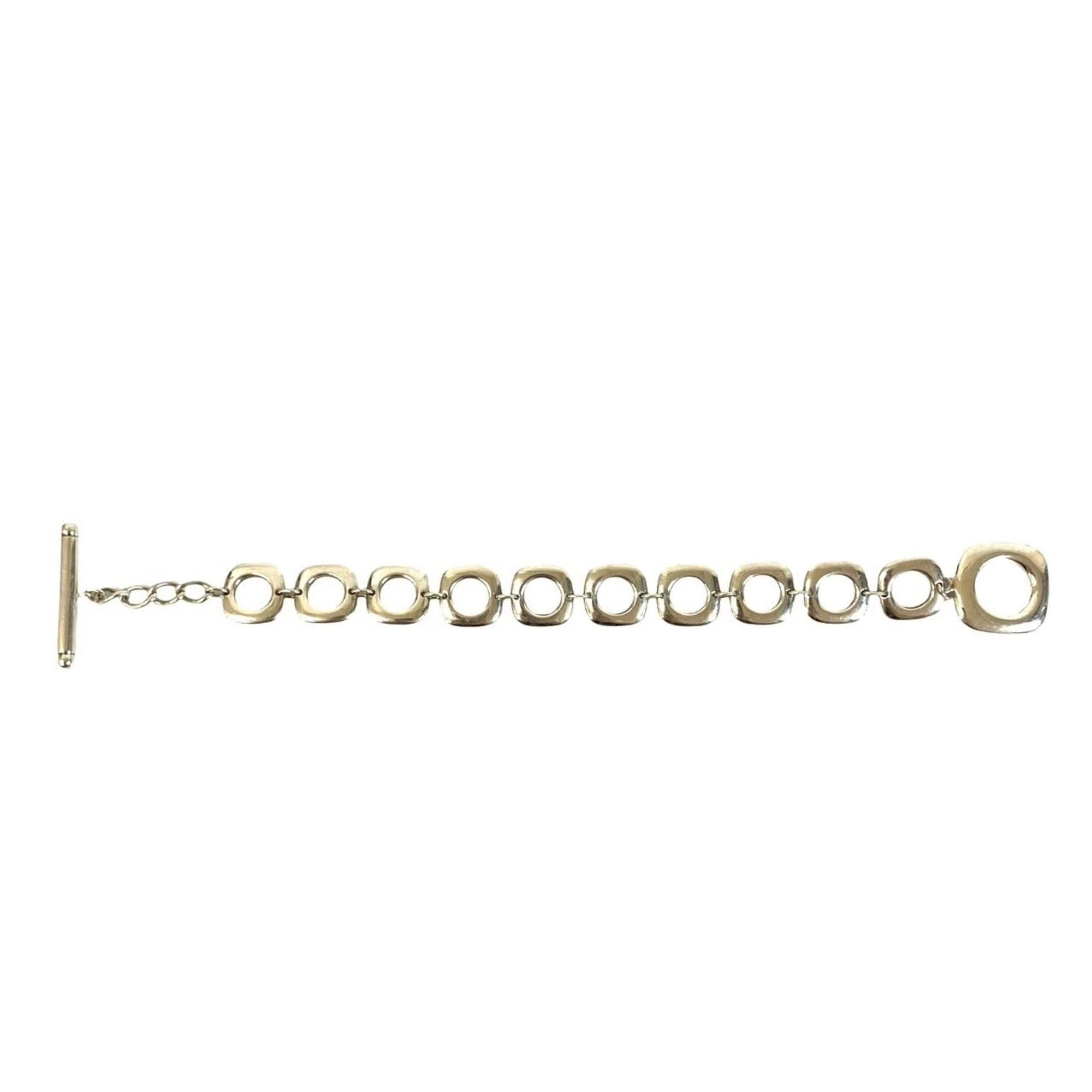 Square Cushion Link Bracelet Sterling Silver - Image 6