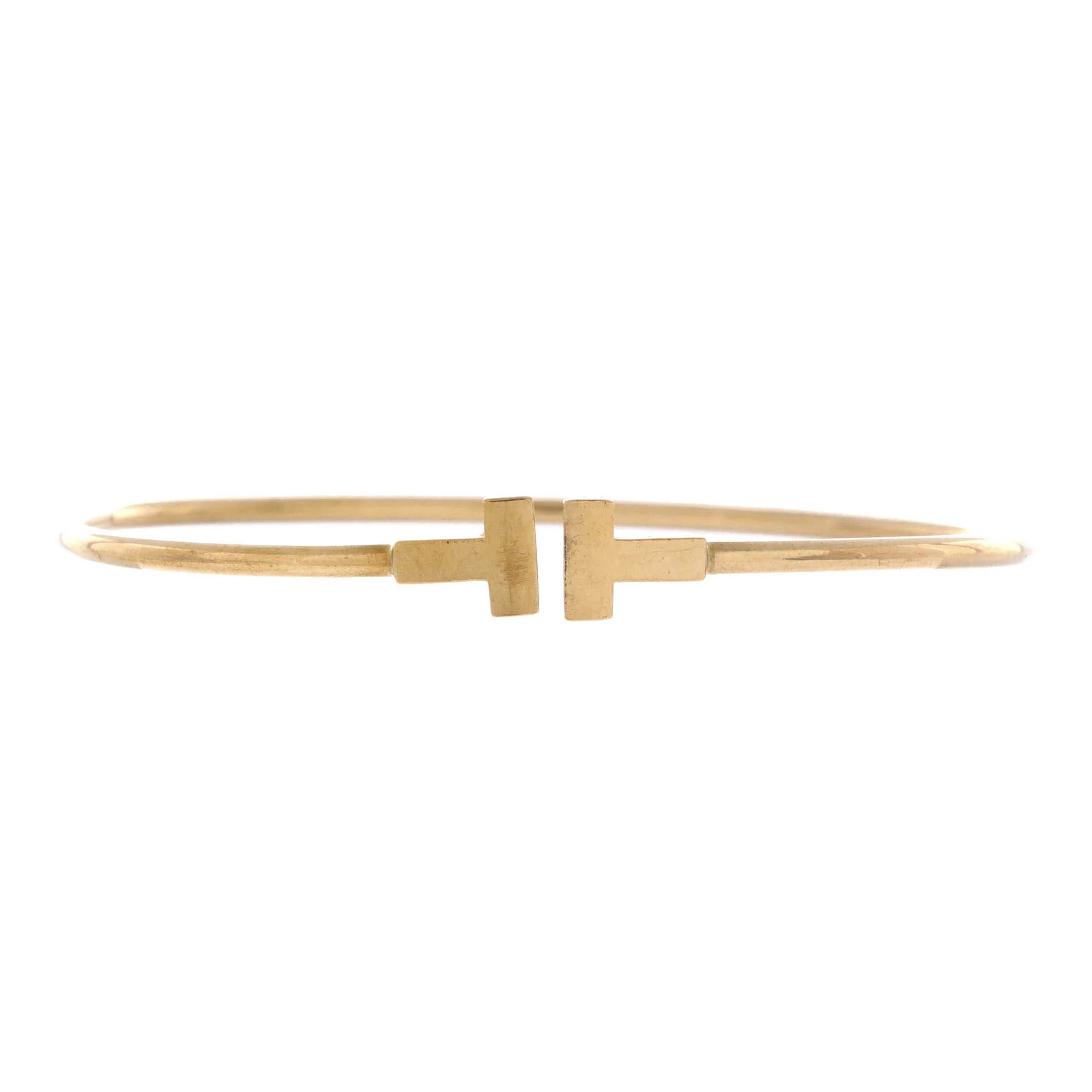 T Wire Bracelet 18K Yellow Gold Narrow