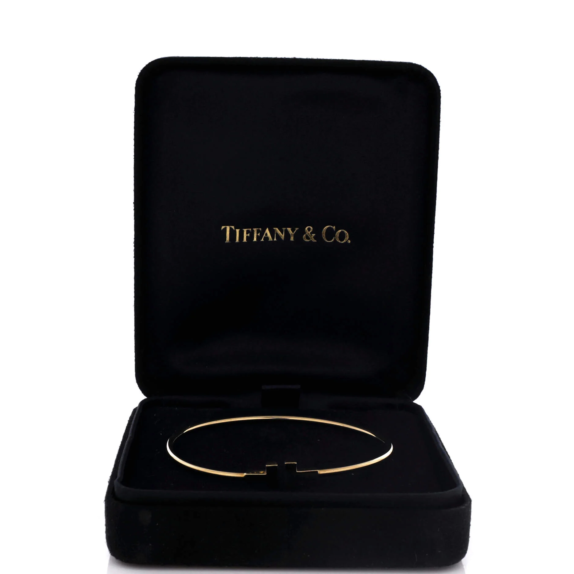 T Wire Bracelet 18K Yellow Gold Narrow - Image 2