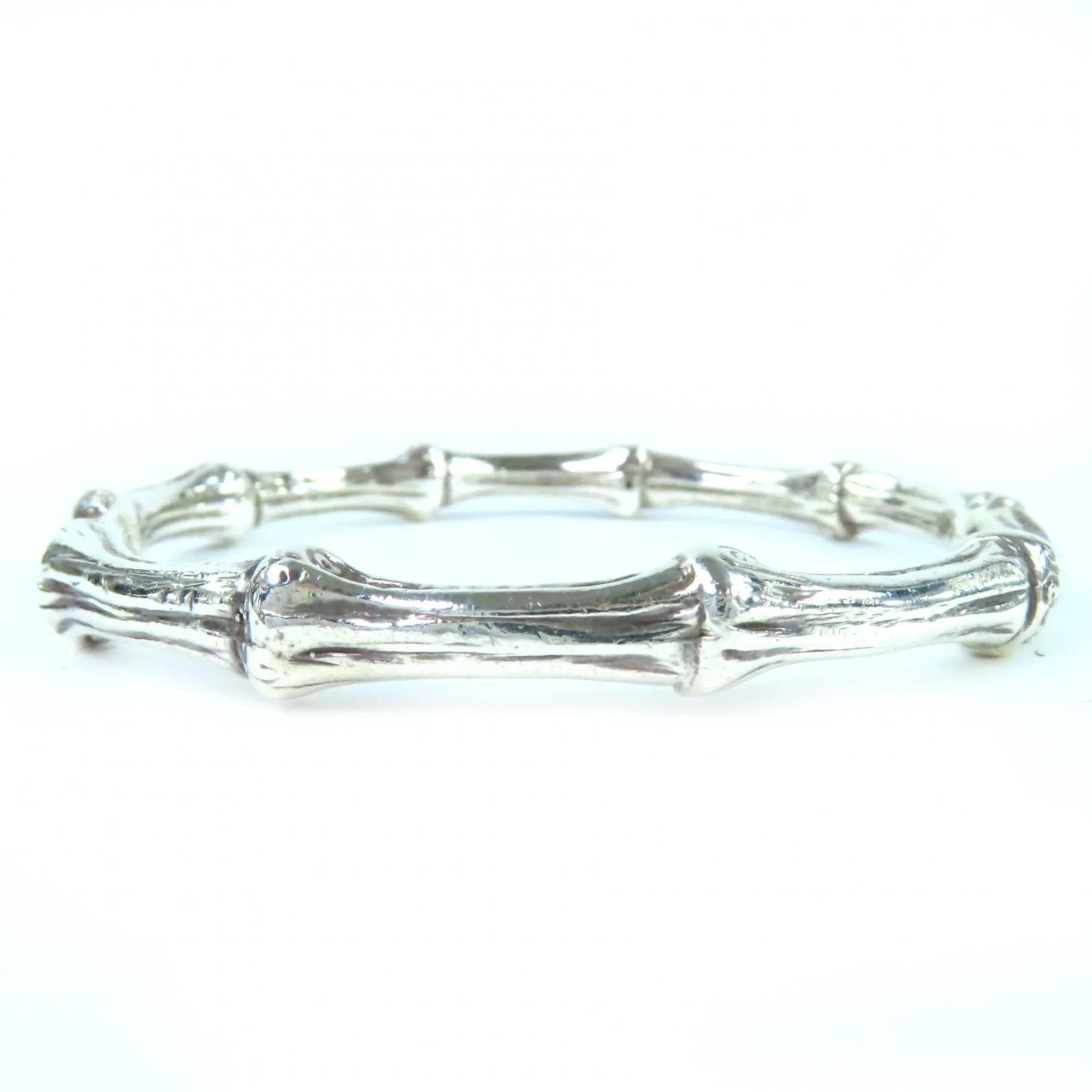 Vintage Bamboo Bracelet Sterling Silver - Image 3
