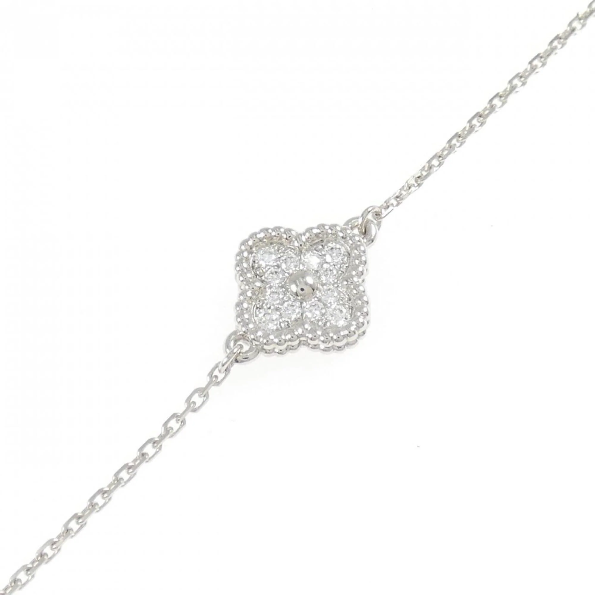 Sweet Alhambra Bracelet 18K White Gold