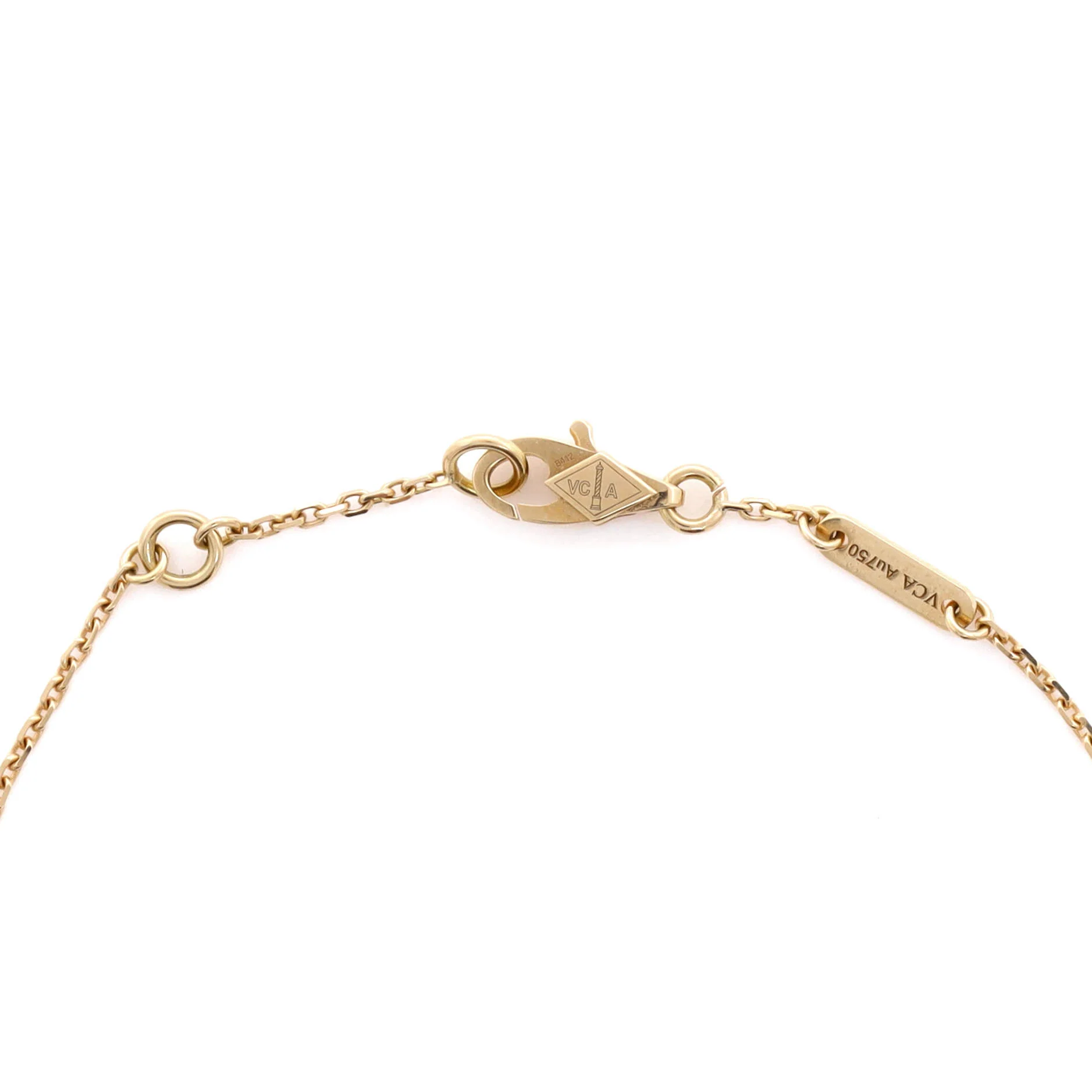 Sweet Alhambra Bracelet 18K Yellow Gold and Mother of Pearl - Image 2