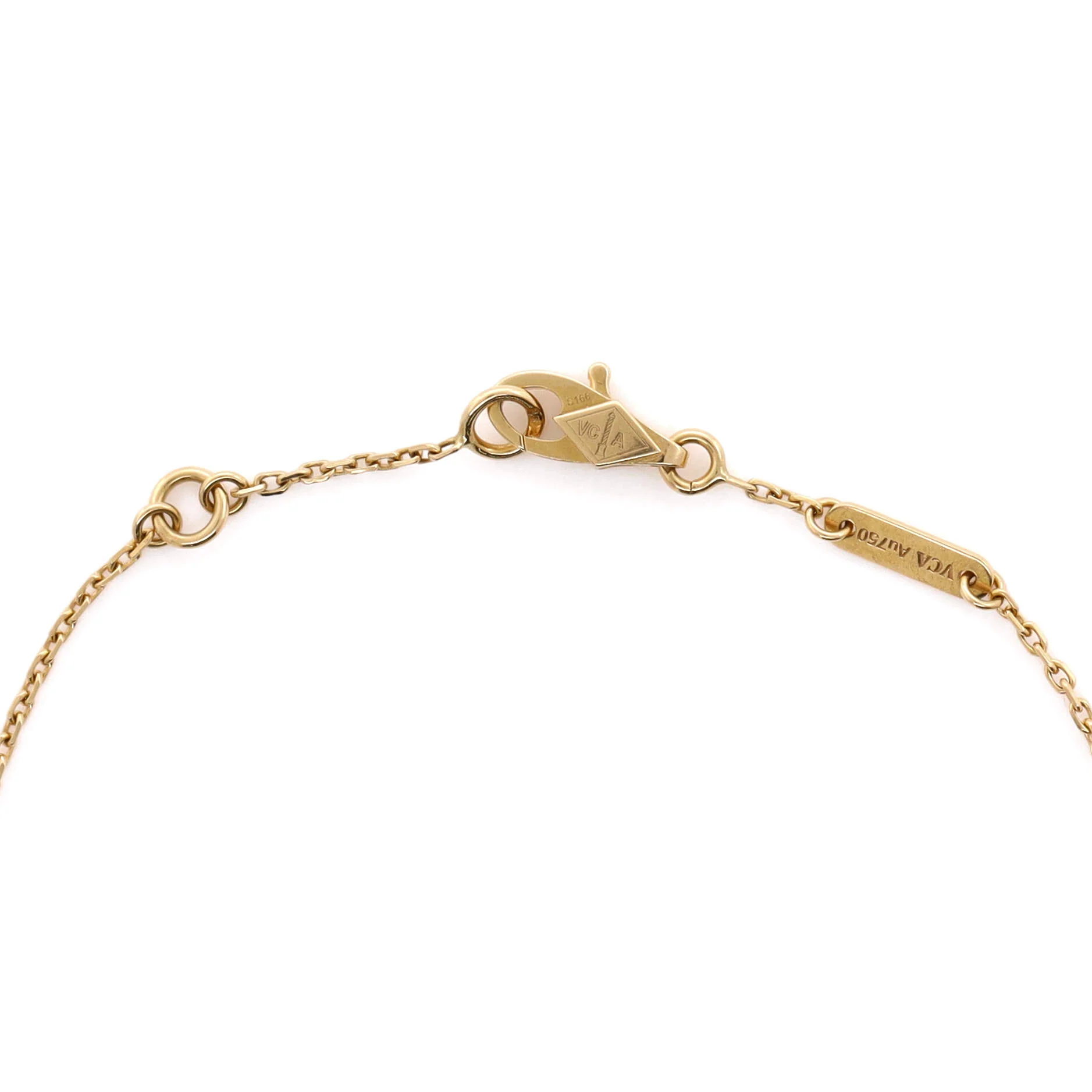 Sweet Alhambra Bracelet 18K Yellow Gold and Mother of Pearl - Image 4
