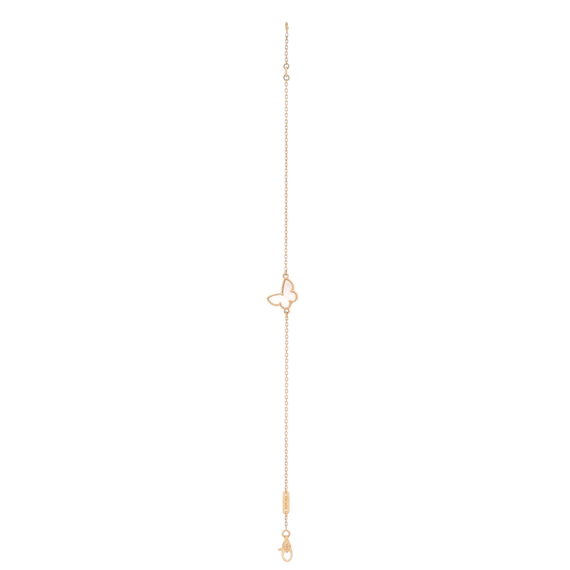 Sweet Alhambra Butterfly Bracelet 18K Yellow Gold and Mother of Pearl - Image 3