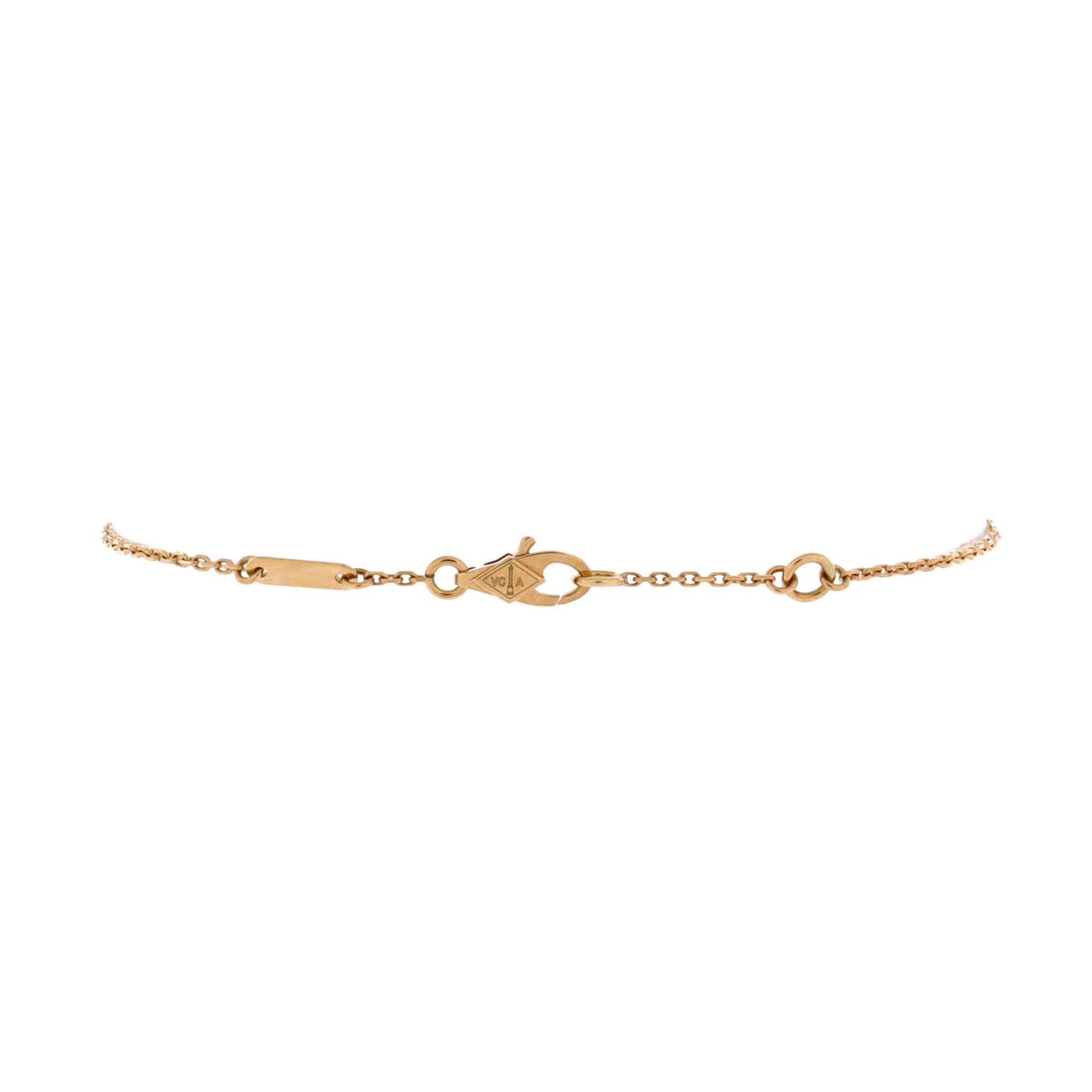 Sweet Alhambra Butterfly Bracelet 18K Yellow Gold and Mother of Pearl - Image 3