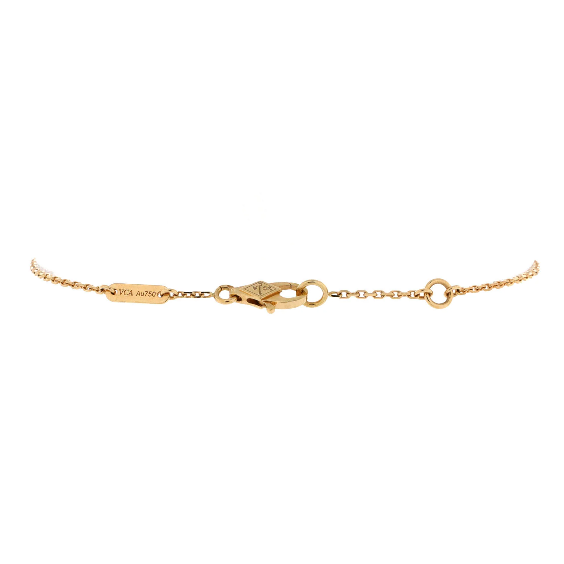 Sweet Alhambra Butterfly Bracelet 18K Yellow Gold and Mother of Pearl - Image 2