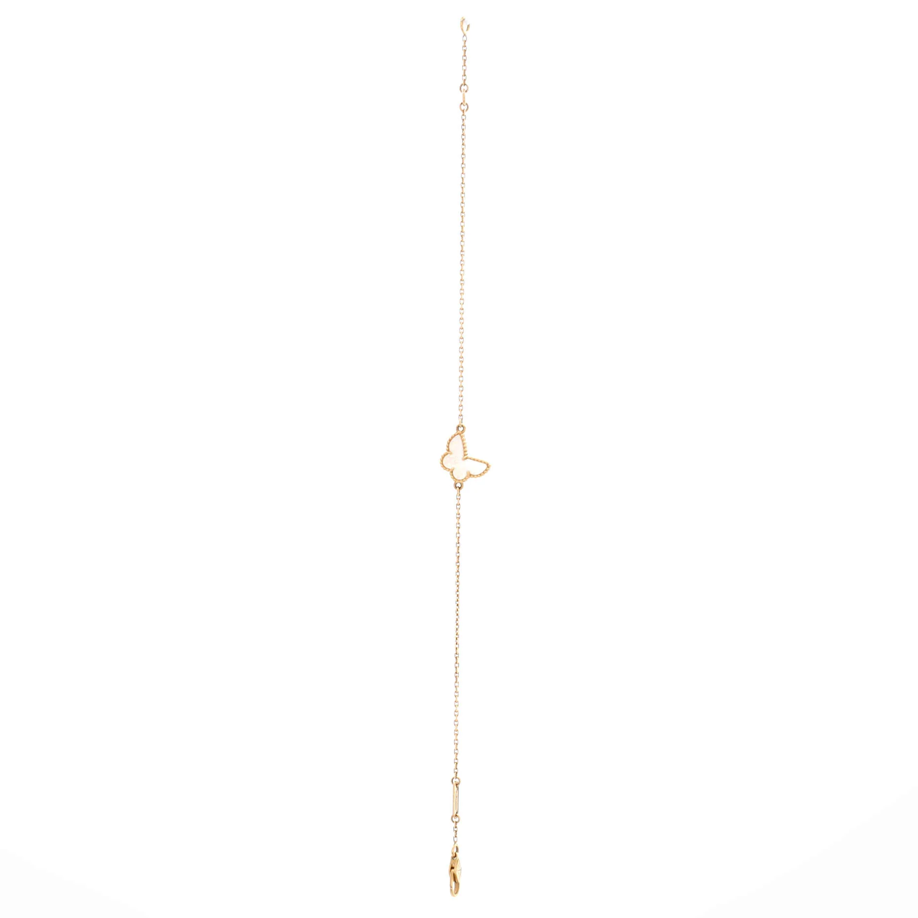 Sweet Alhambra Butterfly Bracelet 18K Yellow Gold and Mother of Pearl - Image 3