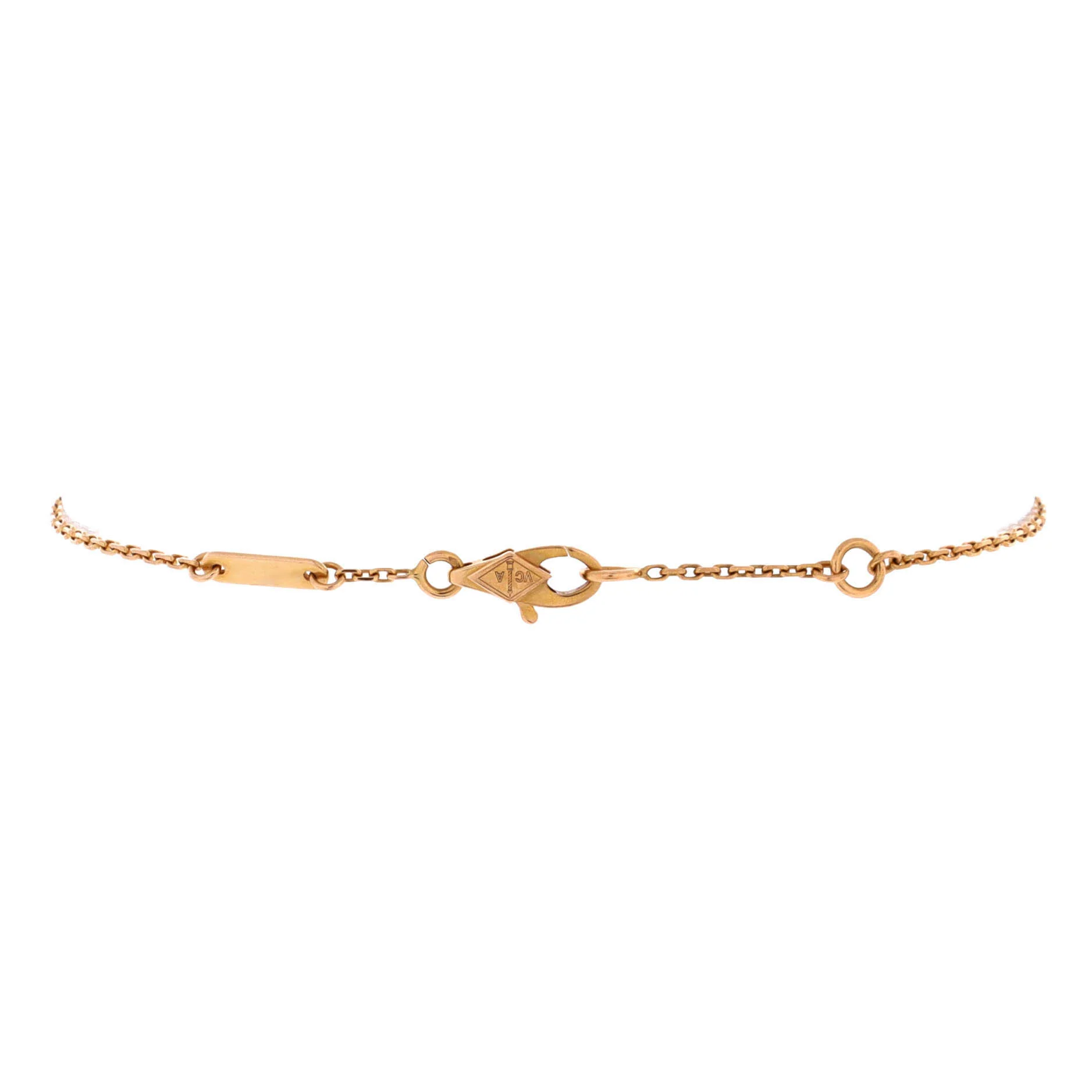 Sweet Alhambra Heart Bracelet 18K Rose Gold with Carnelian - Image 3