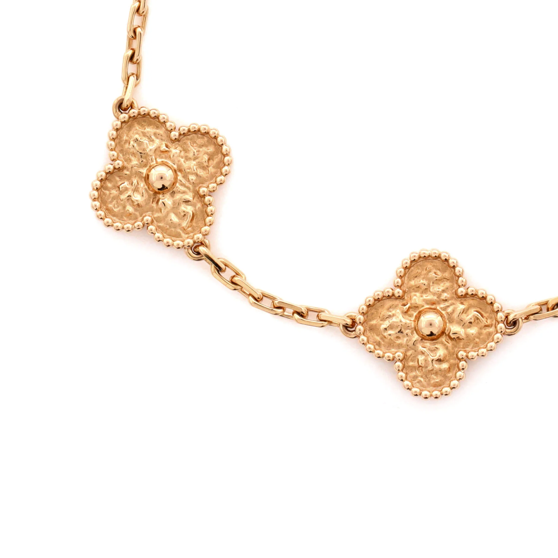 Vintage Alhambra 5 Motifs Bracelet 18K Rose Gold - Image 3