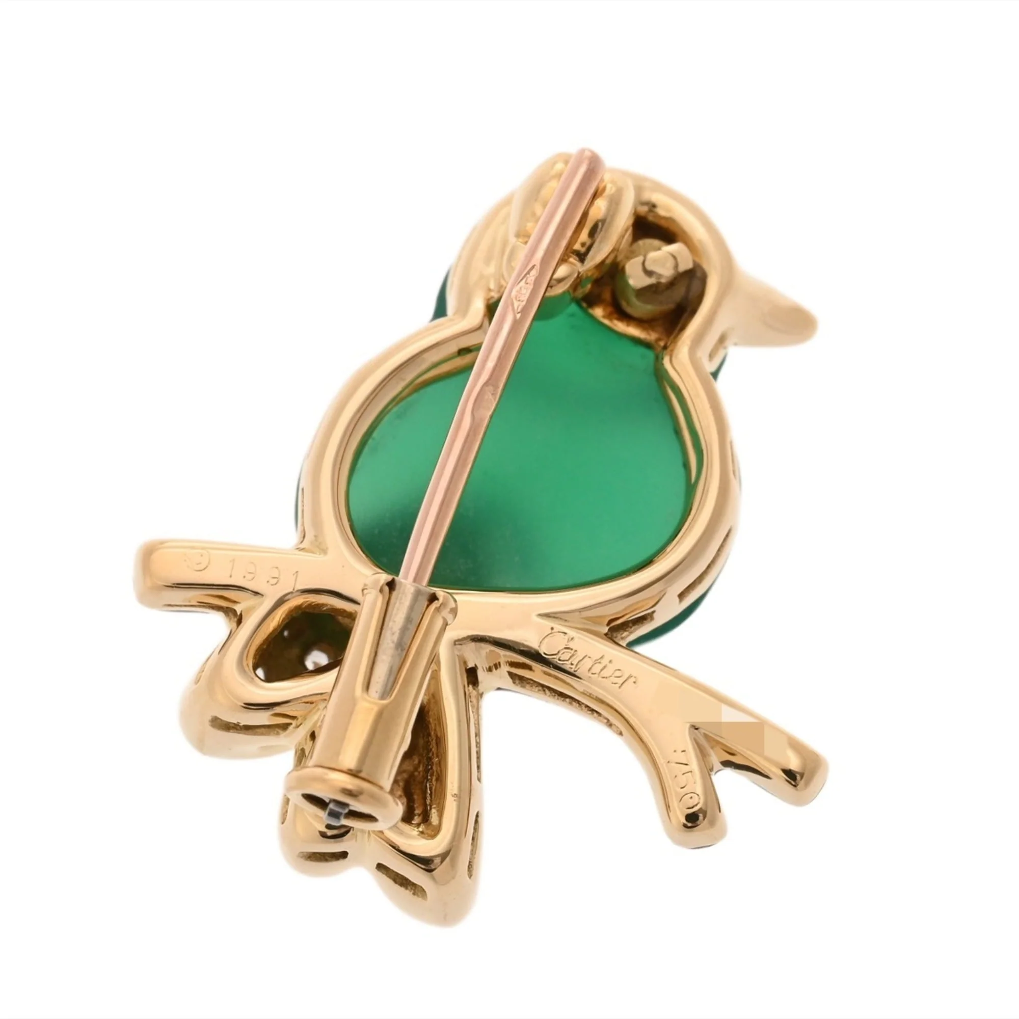 Vintage Brooch 18K Yellow Gold - Image 3