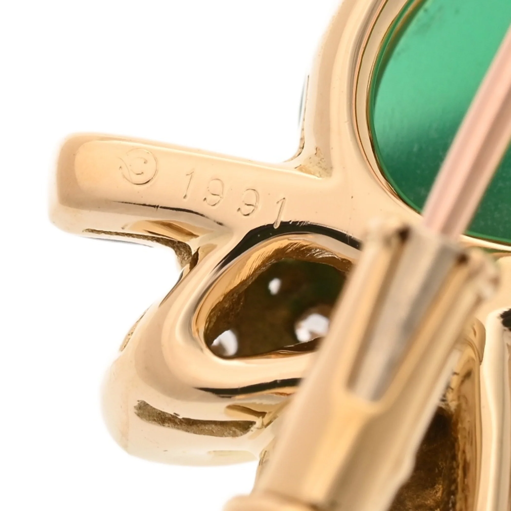 Vintage Brooch 18K Yellow Gold - Image 5
