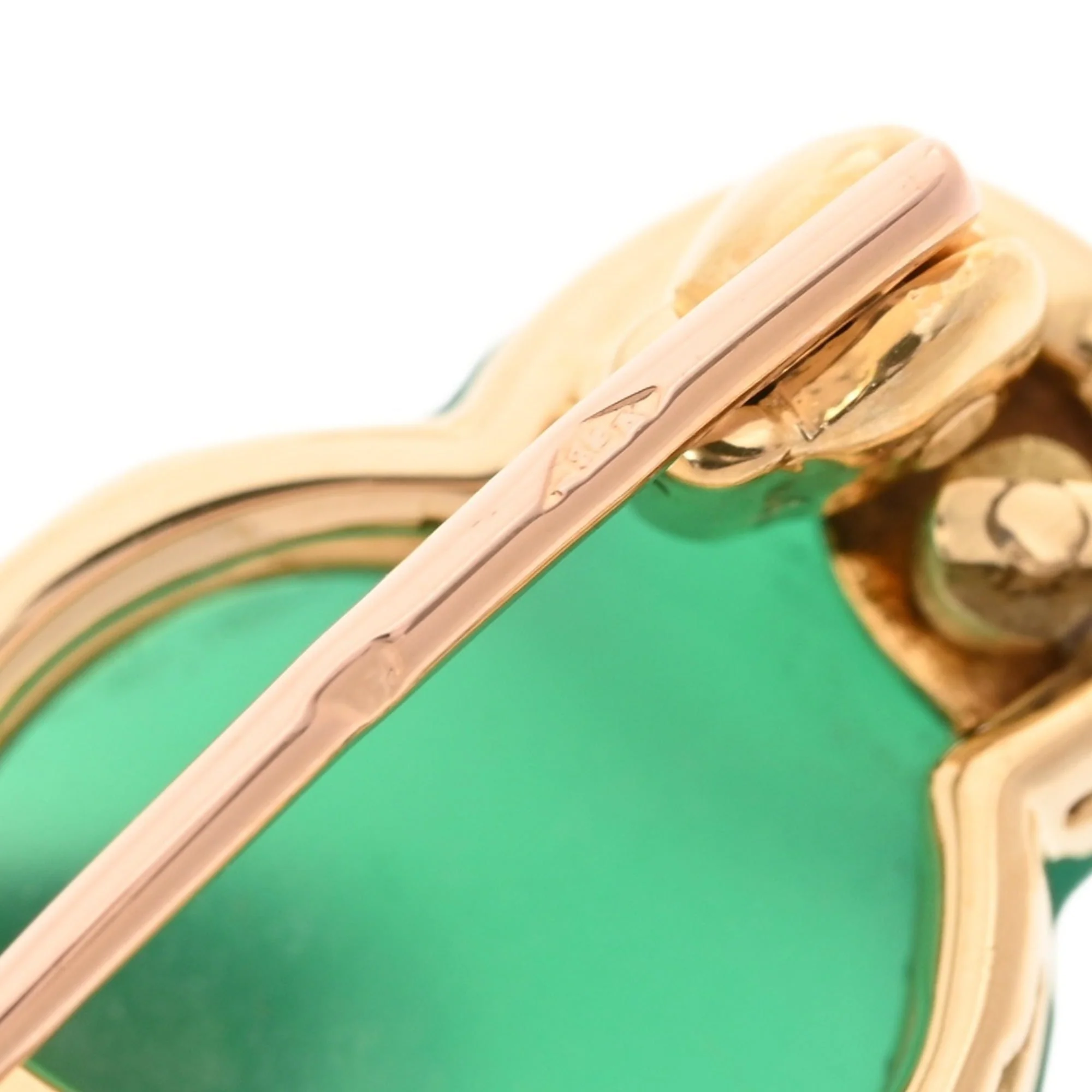 Vintage Brooch 18K Yellow Gold - Image 6