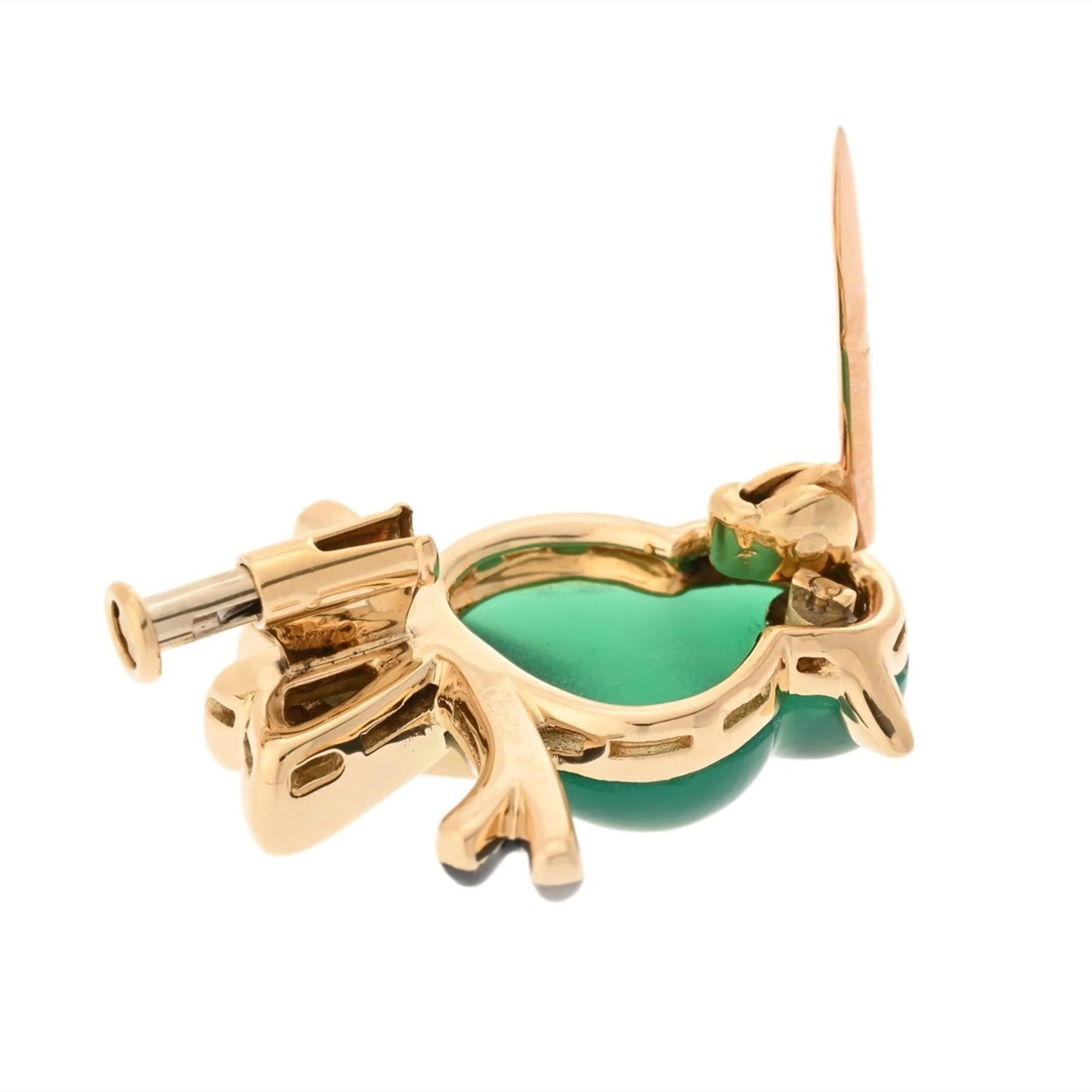Vintage Brooch 18K Yellow Gold - Image 7