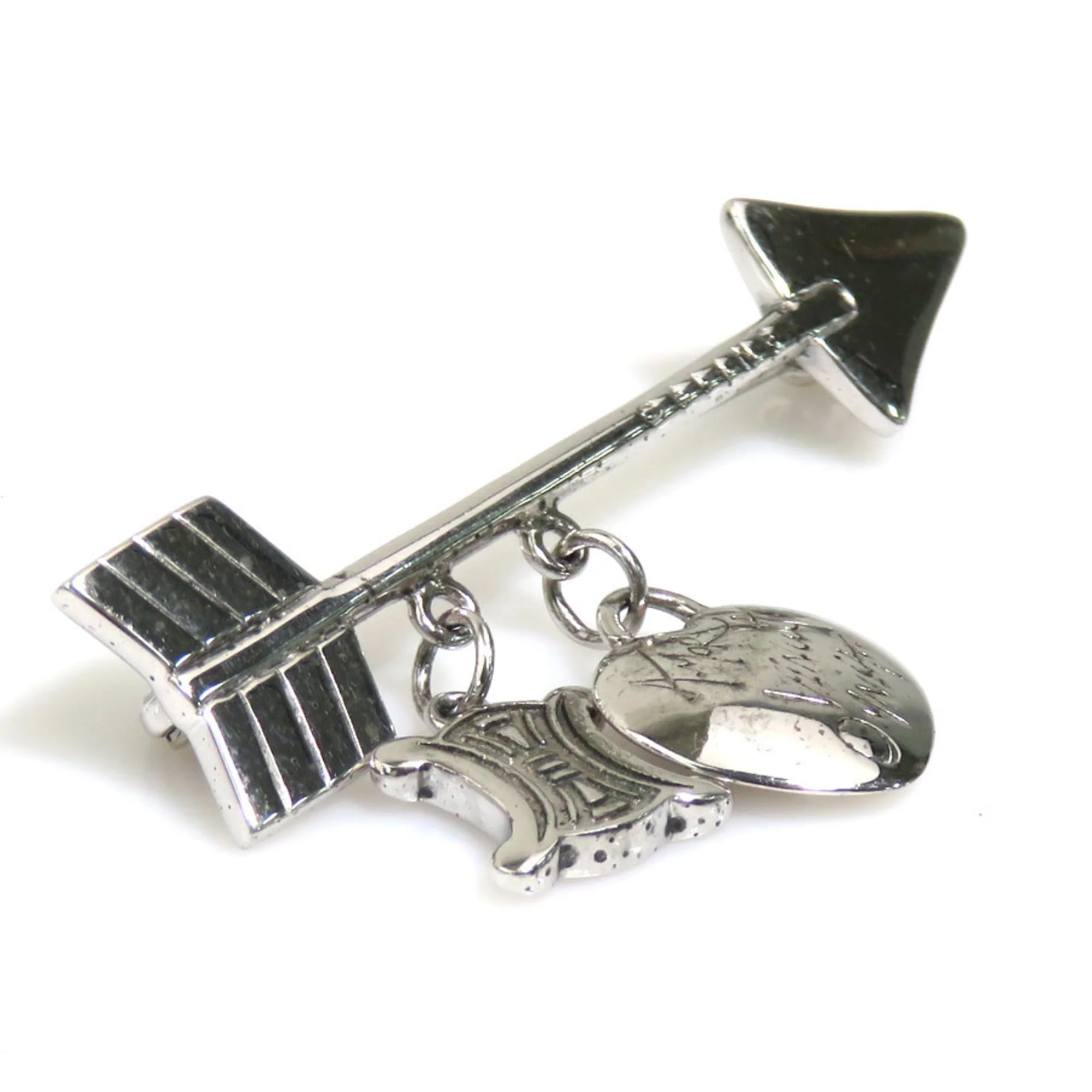 Macadam Arrow Heart Brooch Sterling Silver - Image 2