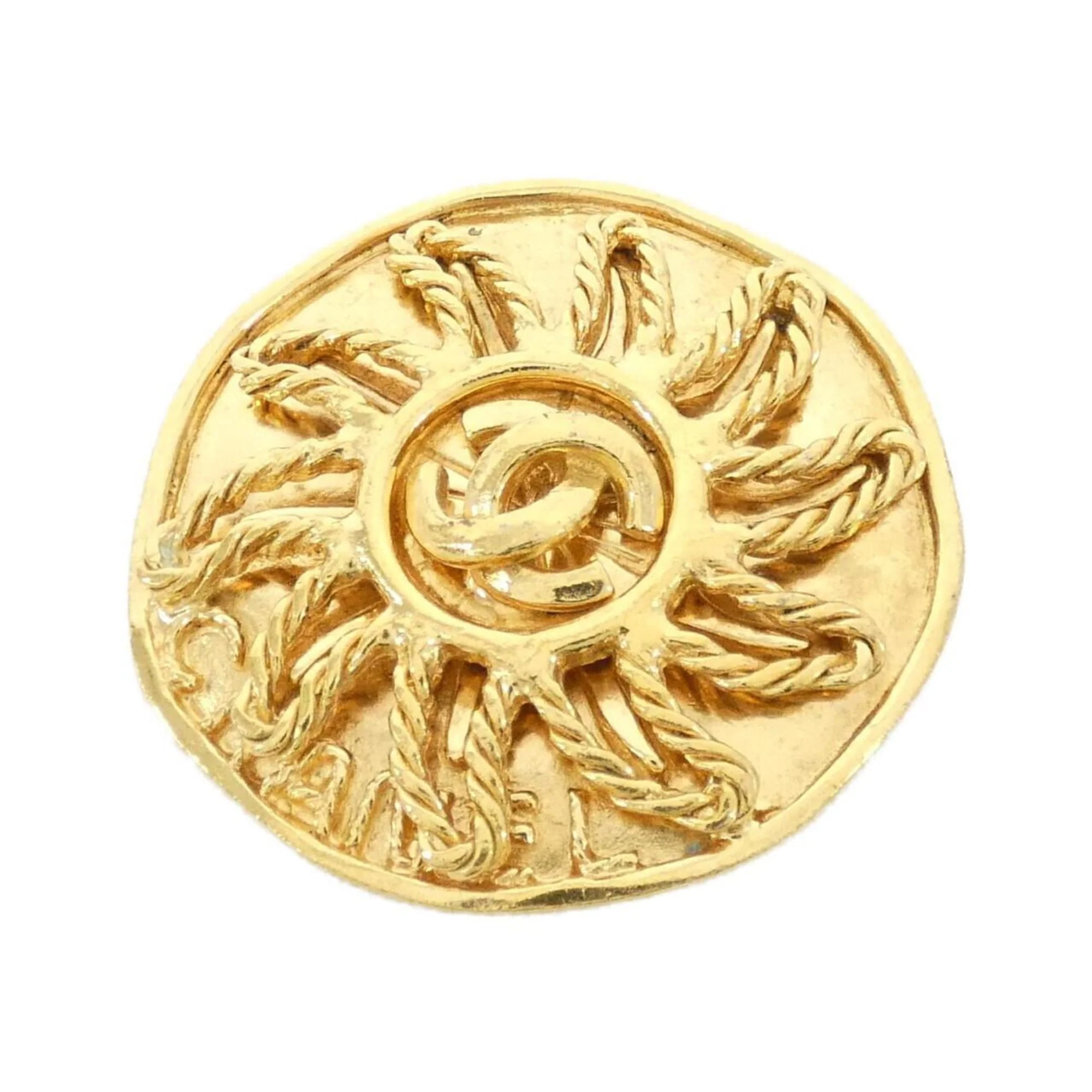 Brooch Gold-Tone Metal