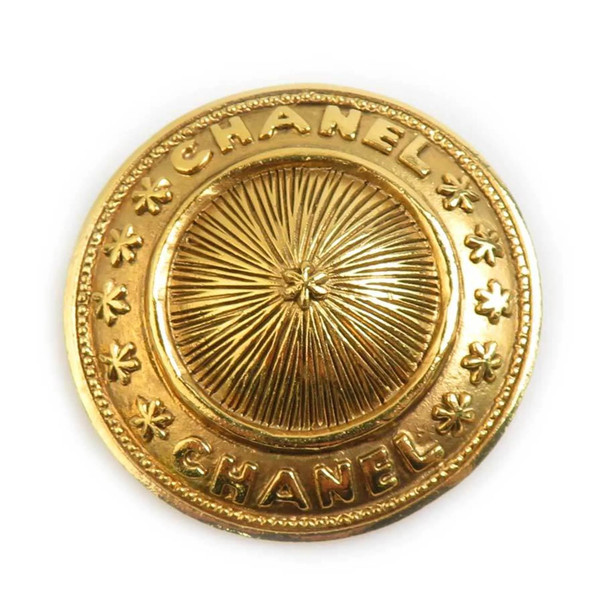 Brooch Gold-Tone Metal