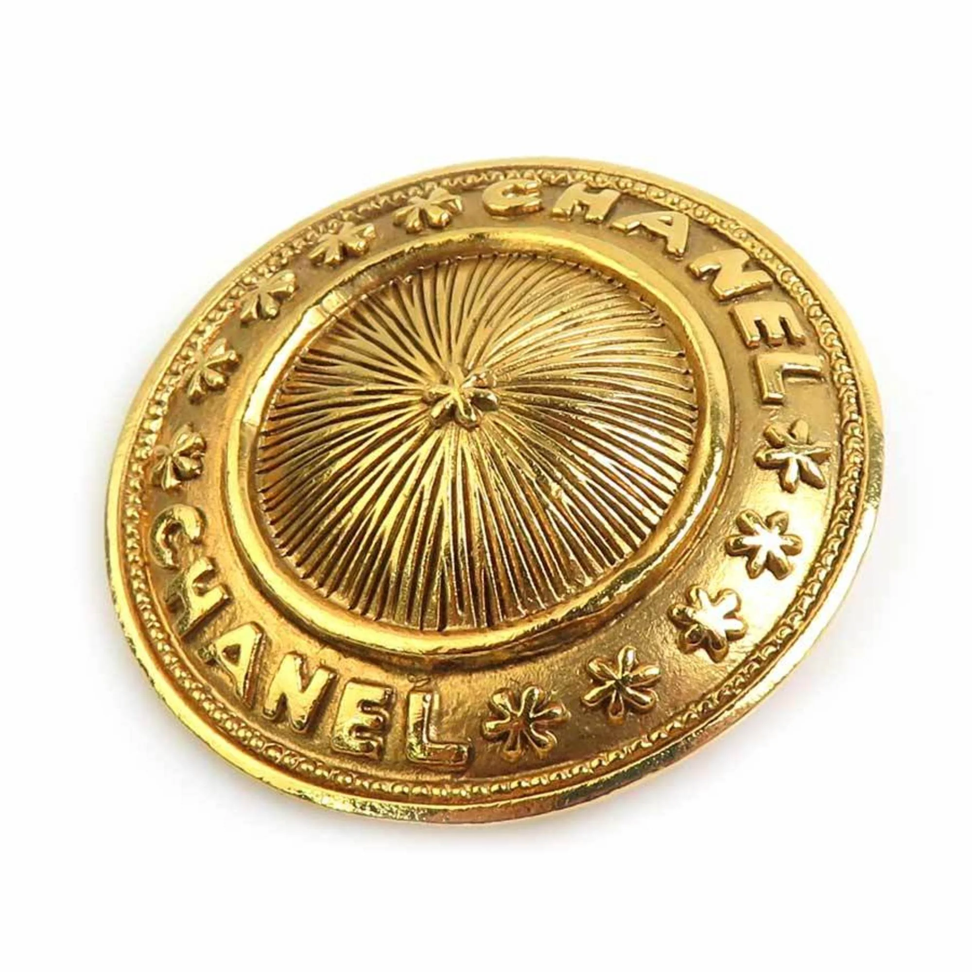 Brooch Gold-Tone Metal - Image 2