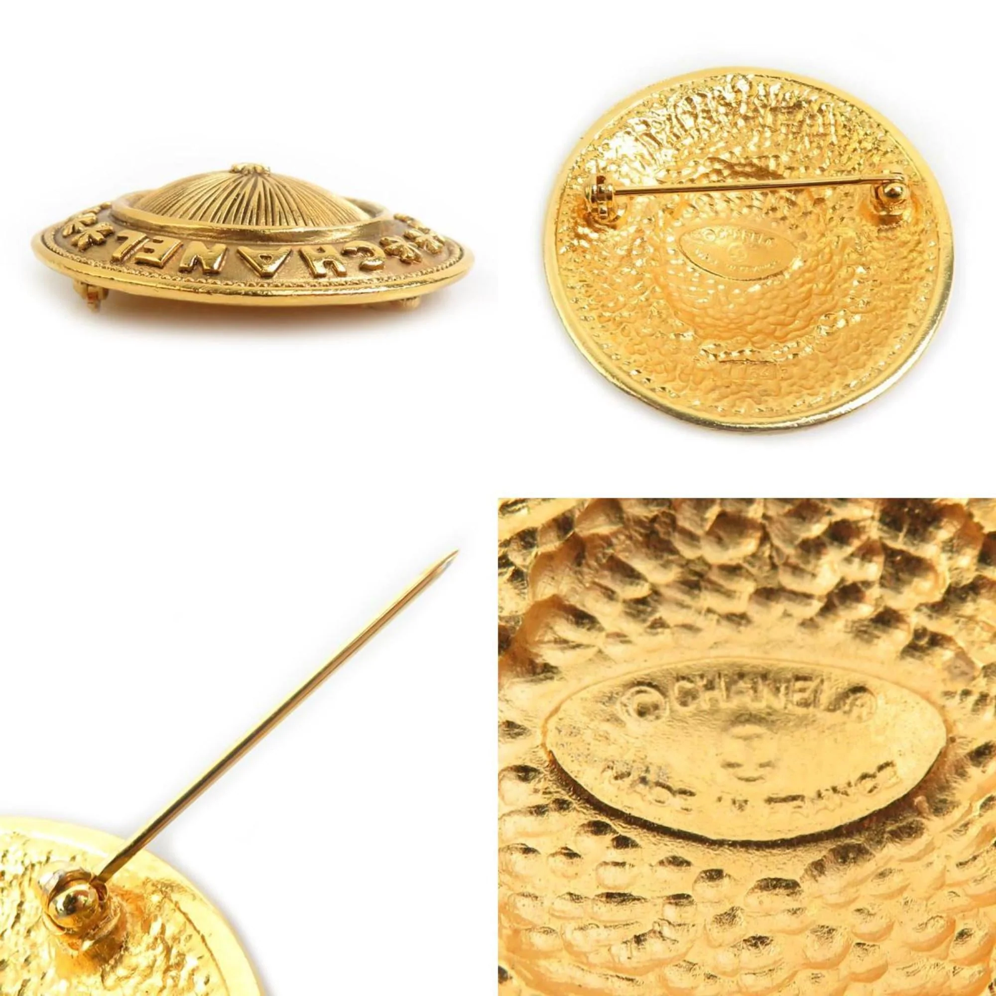 Brooch Gold-Tone Metal - Image 5