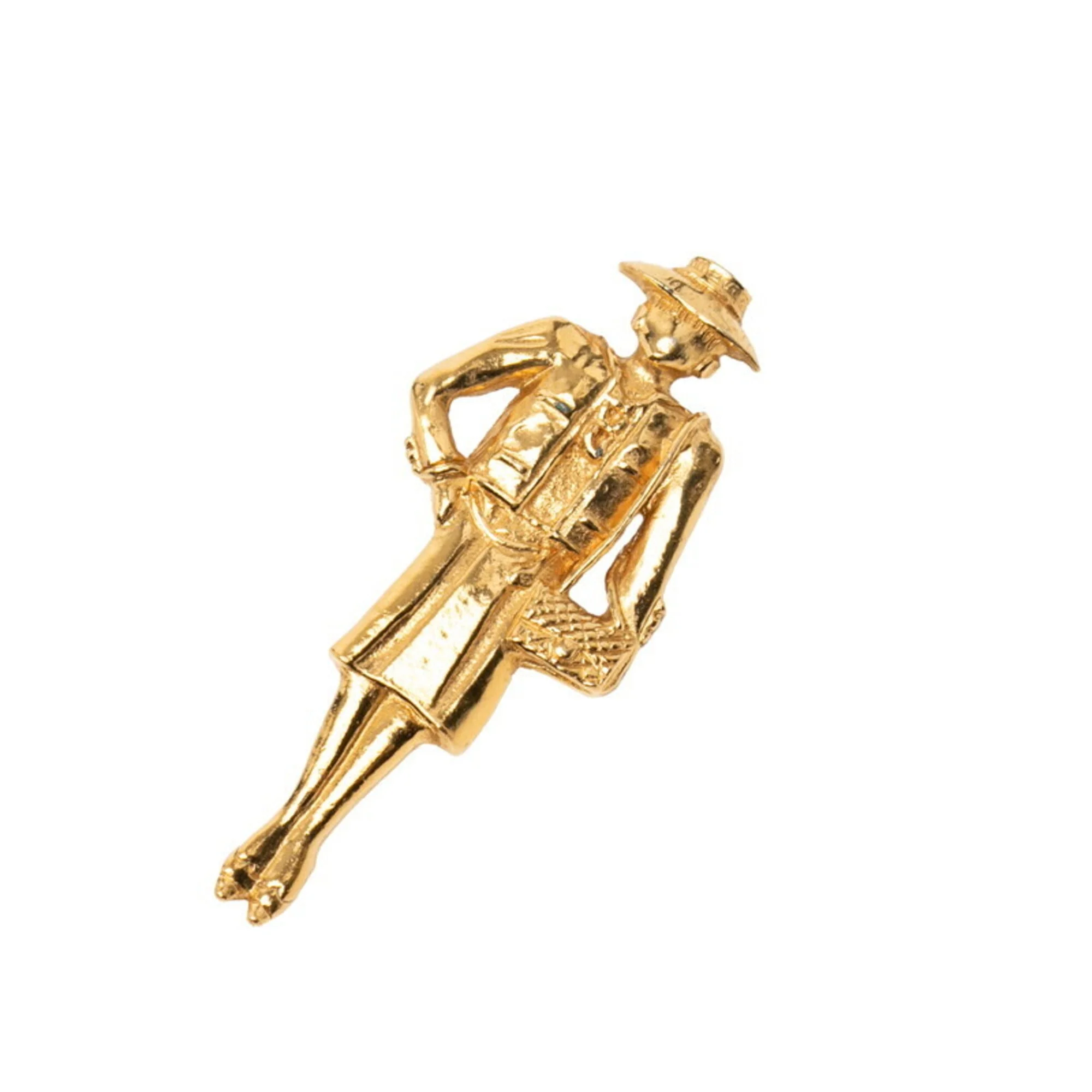 Brooch Gold-Tone Metal