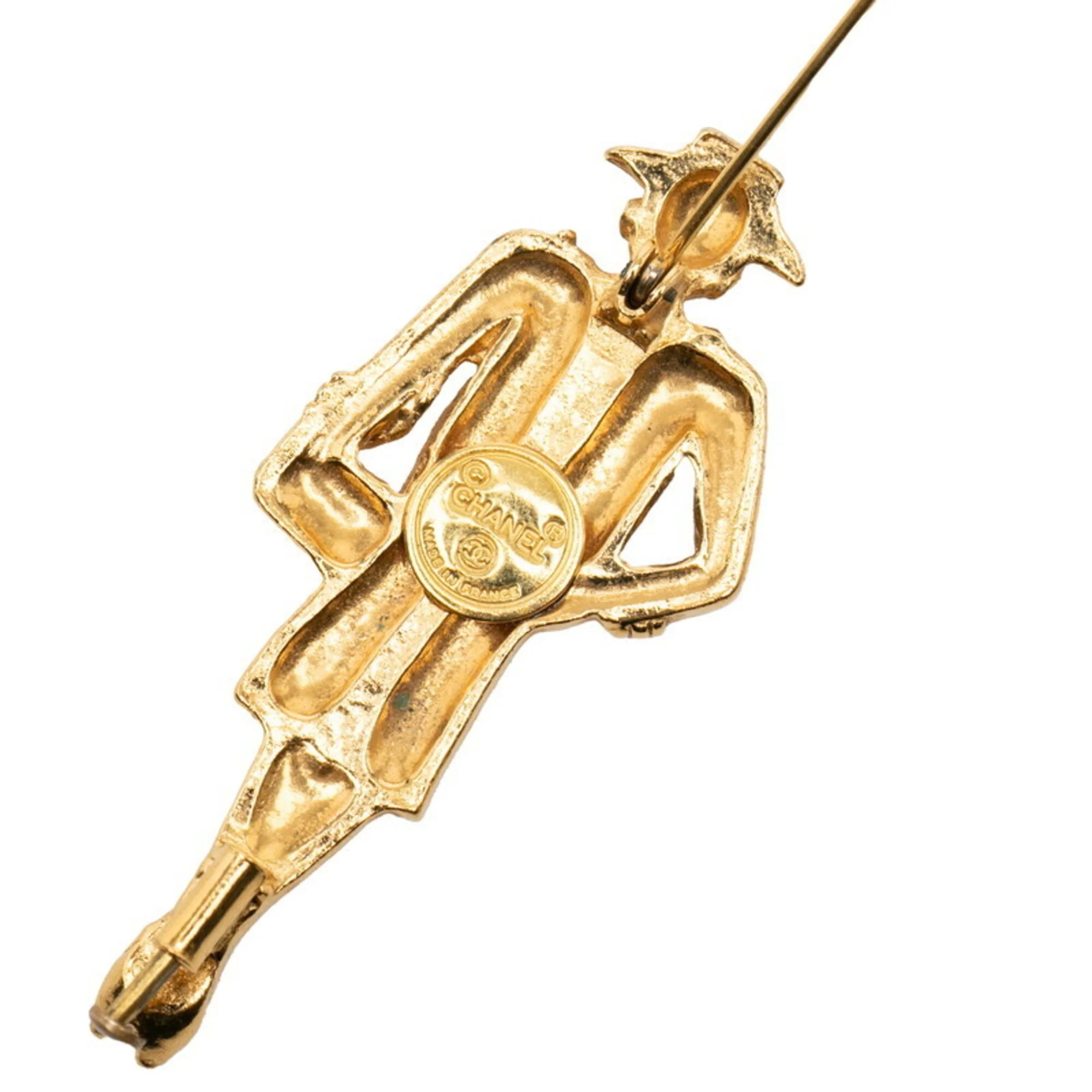 Brooch Gold-Tone Metal - Image 3