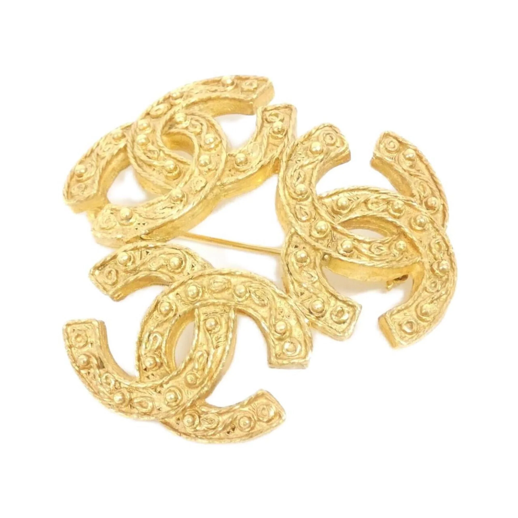 Brooch Gold-Tone Metal