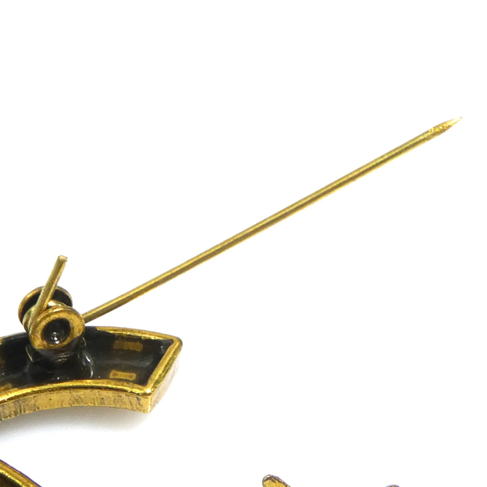 CC Logo Brooch Gold-Tone Metal - Image 8
