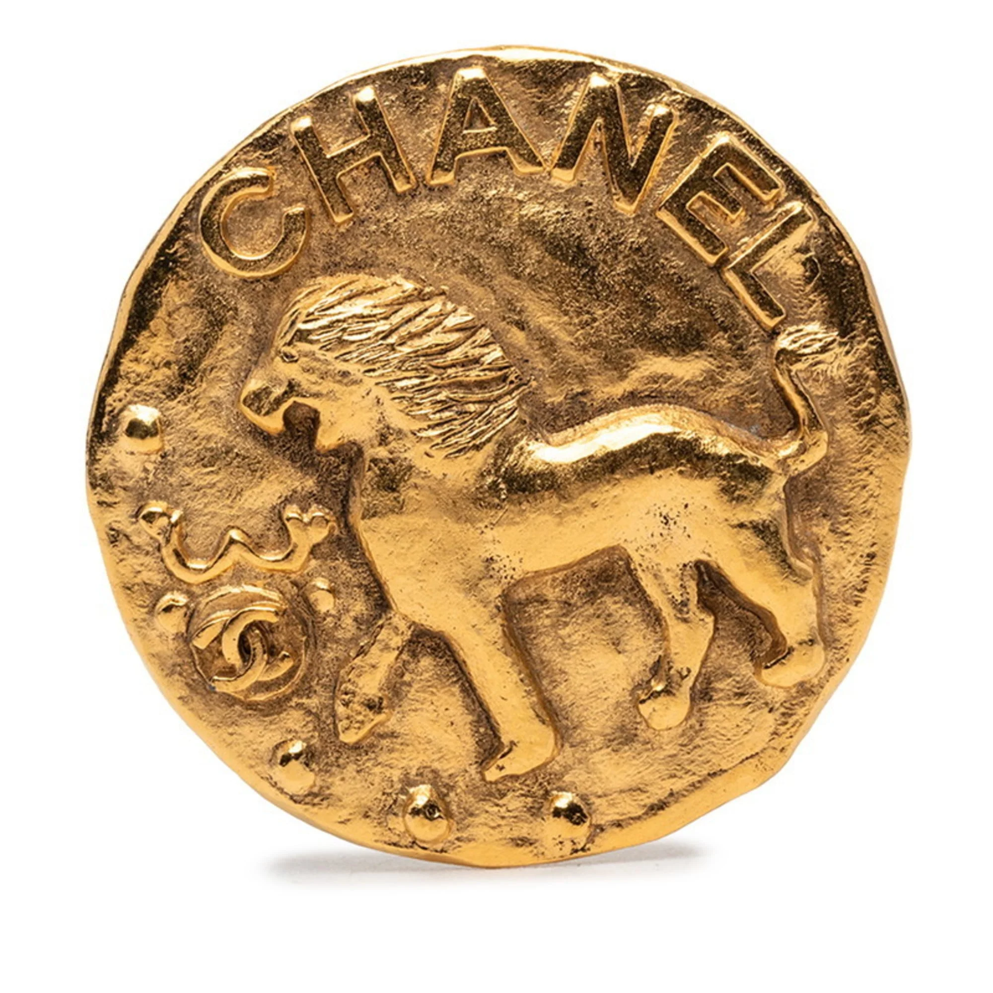 CC Logo Brooch Metal
