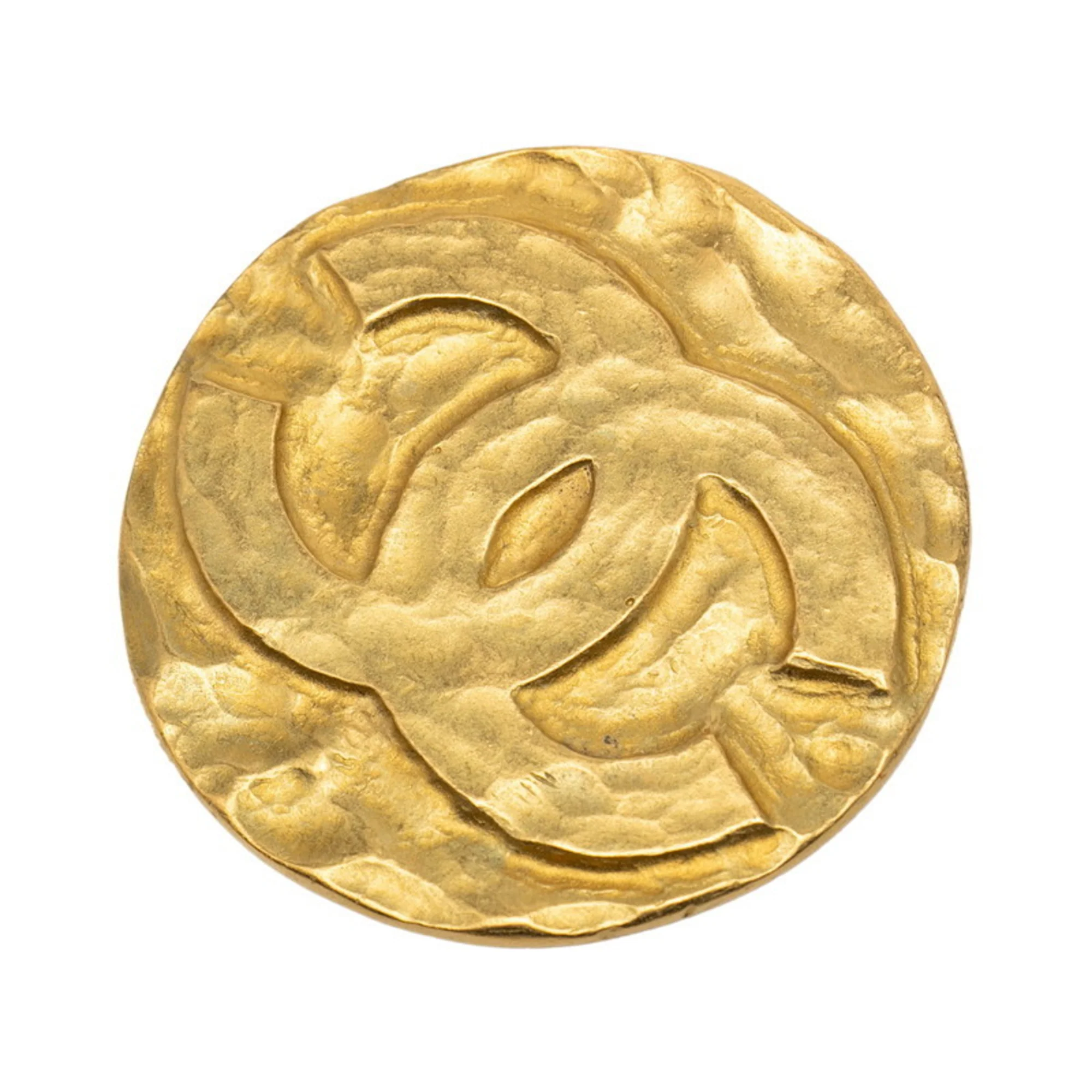 CC Logo Brooch Metal